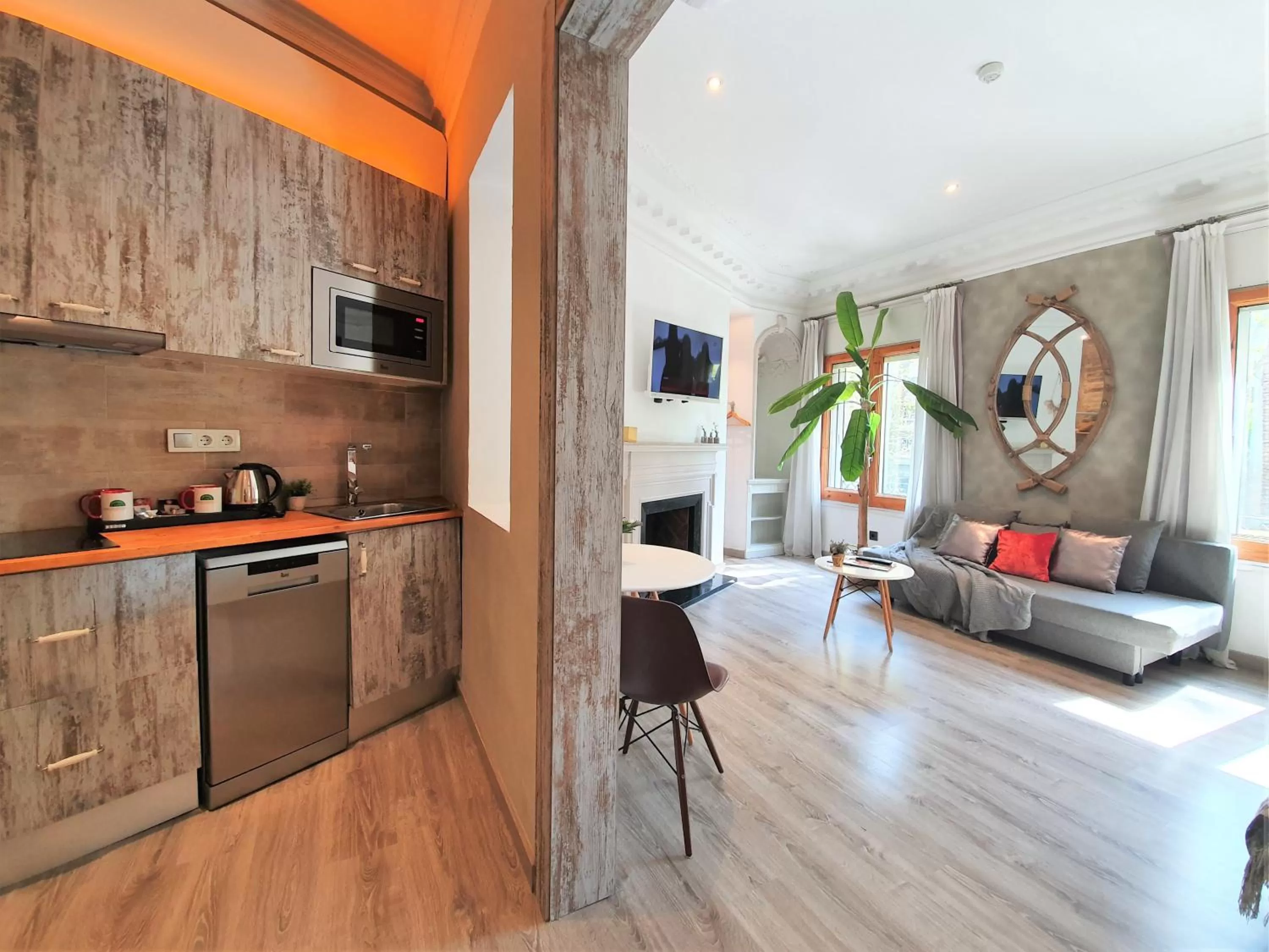 Kitchen or kitchenette in DreamKeys Barcelona City