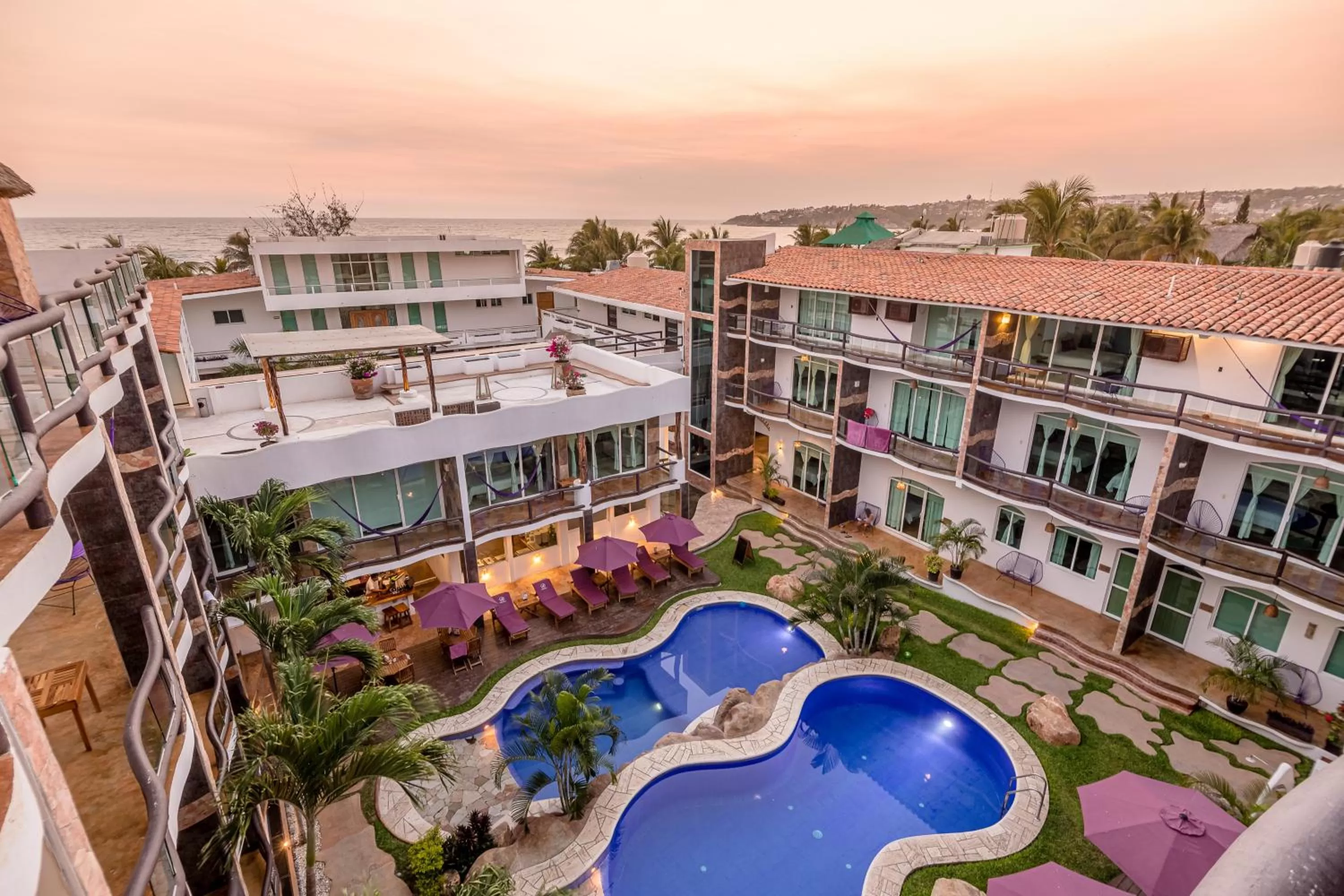 Sunset in Hotel Rockaway