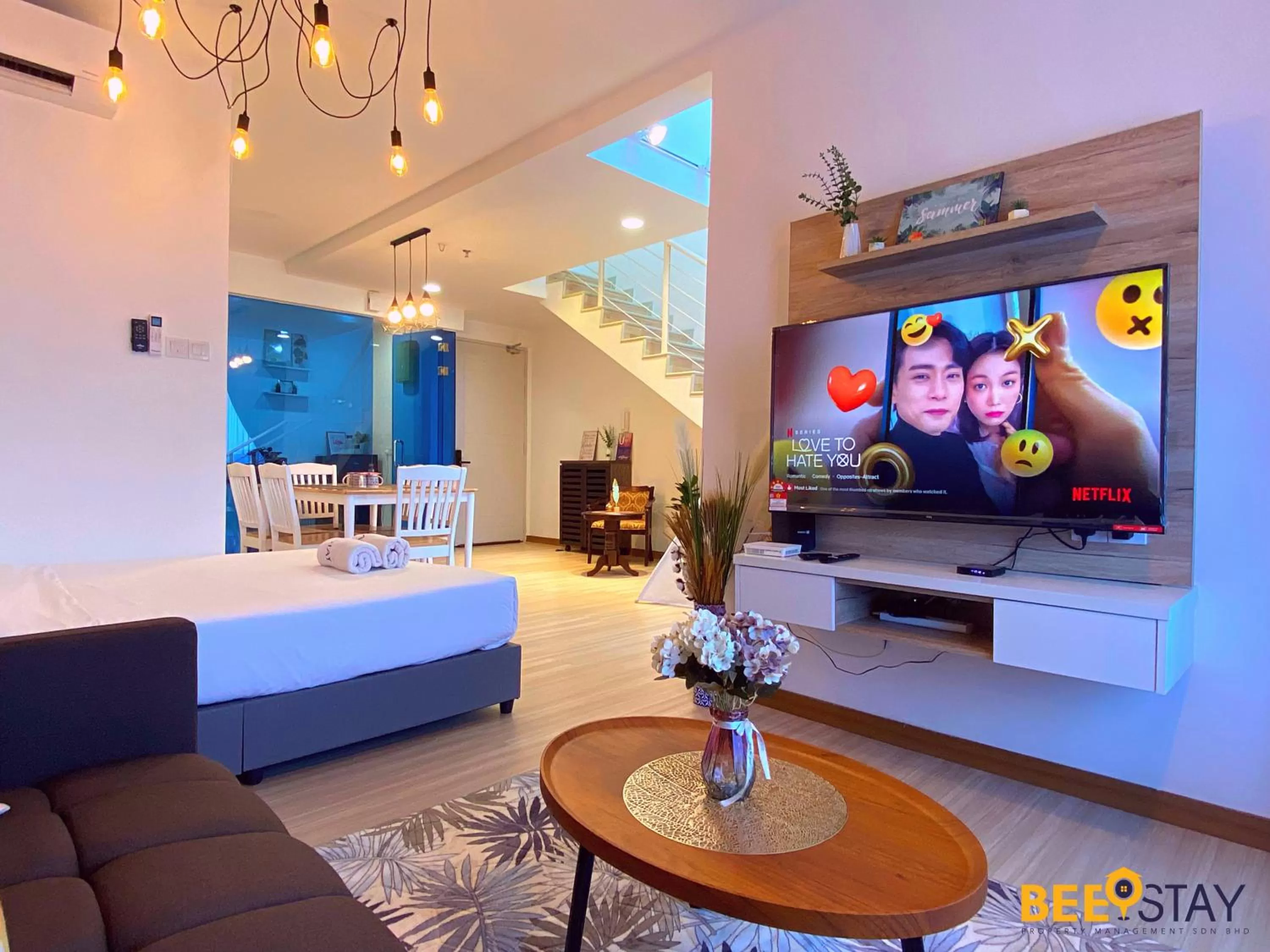 Seating Area in The Wave Suites Melaka by BEESTAY