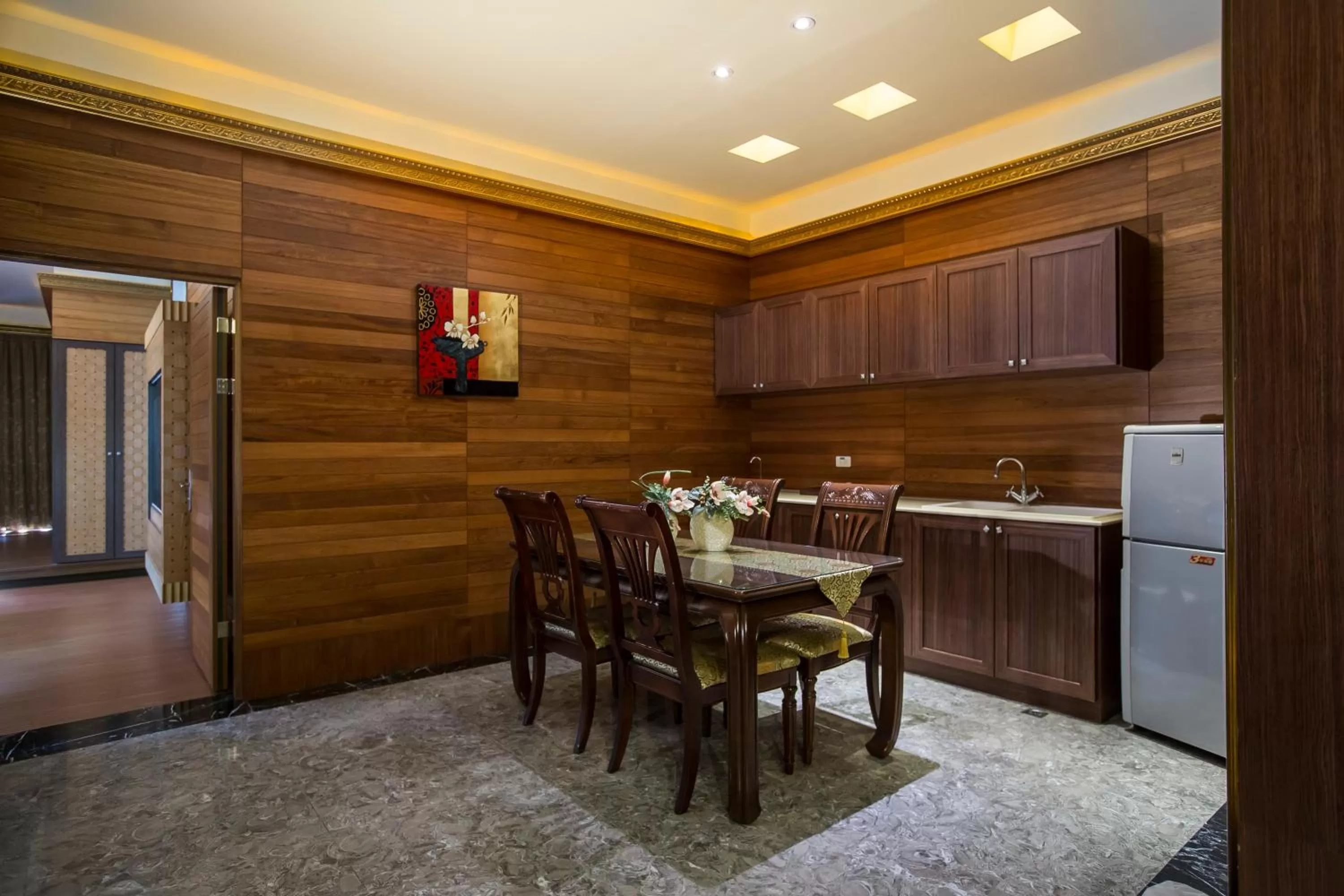 Kitchen or kitchenette in Moon Area Motel