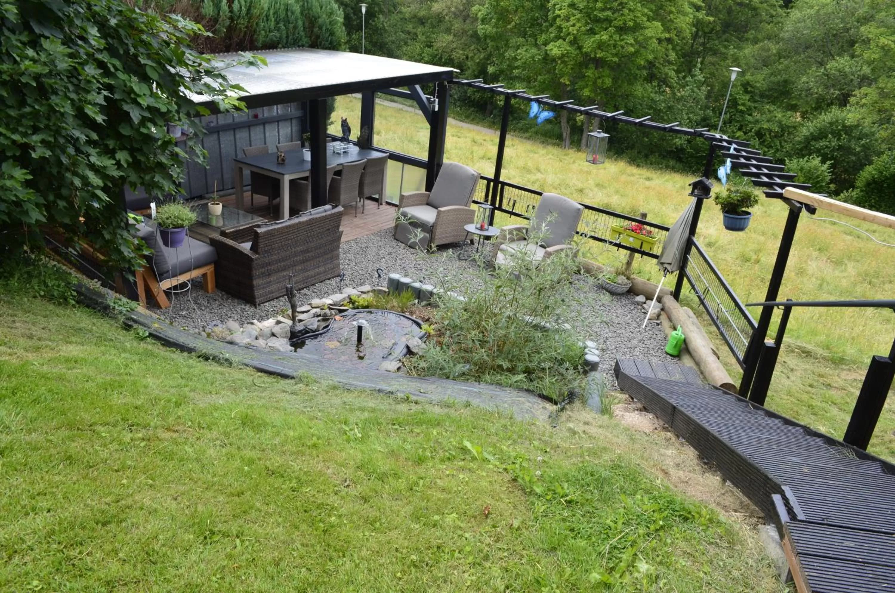Balcony/Terrace in Sunrise B&B Hellenthal