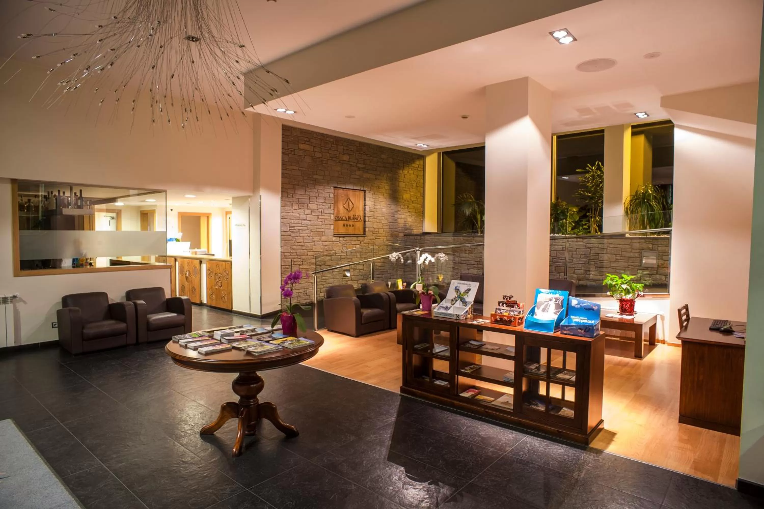 Lobby or reception in Obaga Blanca & Spa