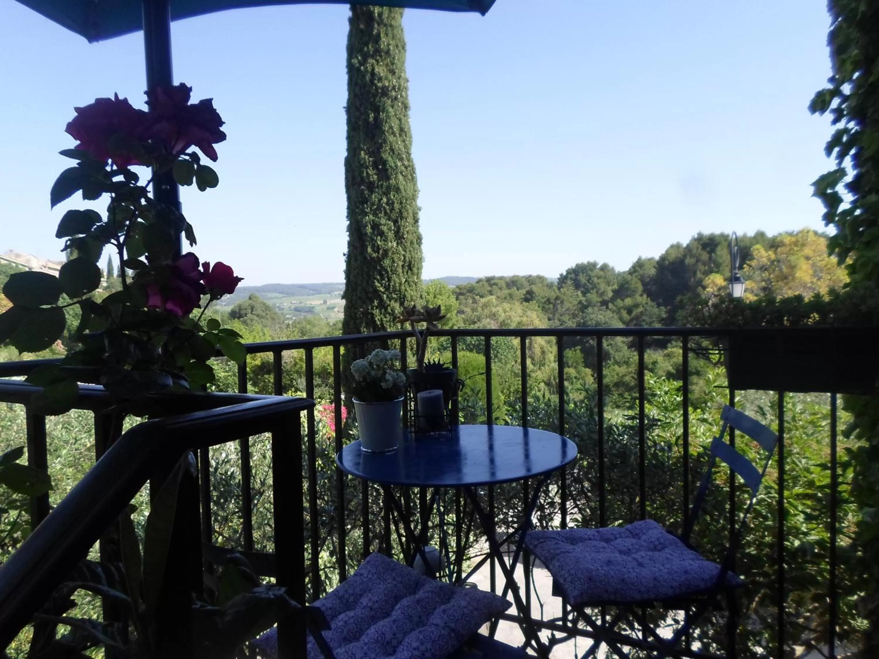 Patio, Balcony/Terrace in La Sapiniére -chambres climatisées