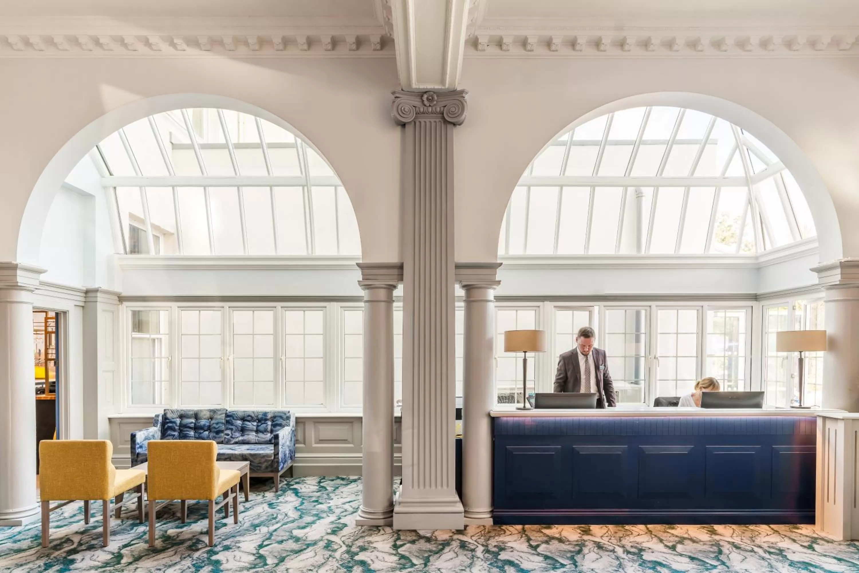 Lobby or reception in The Headland Hotel & Spa