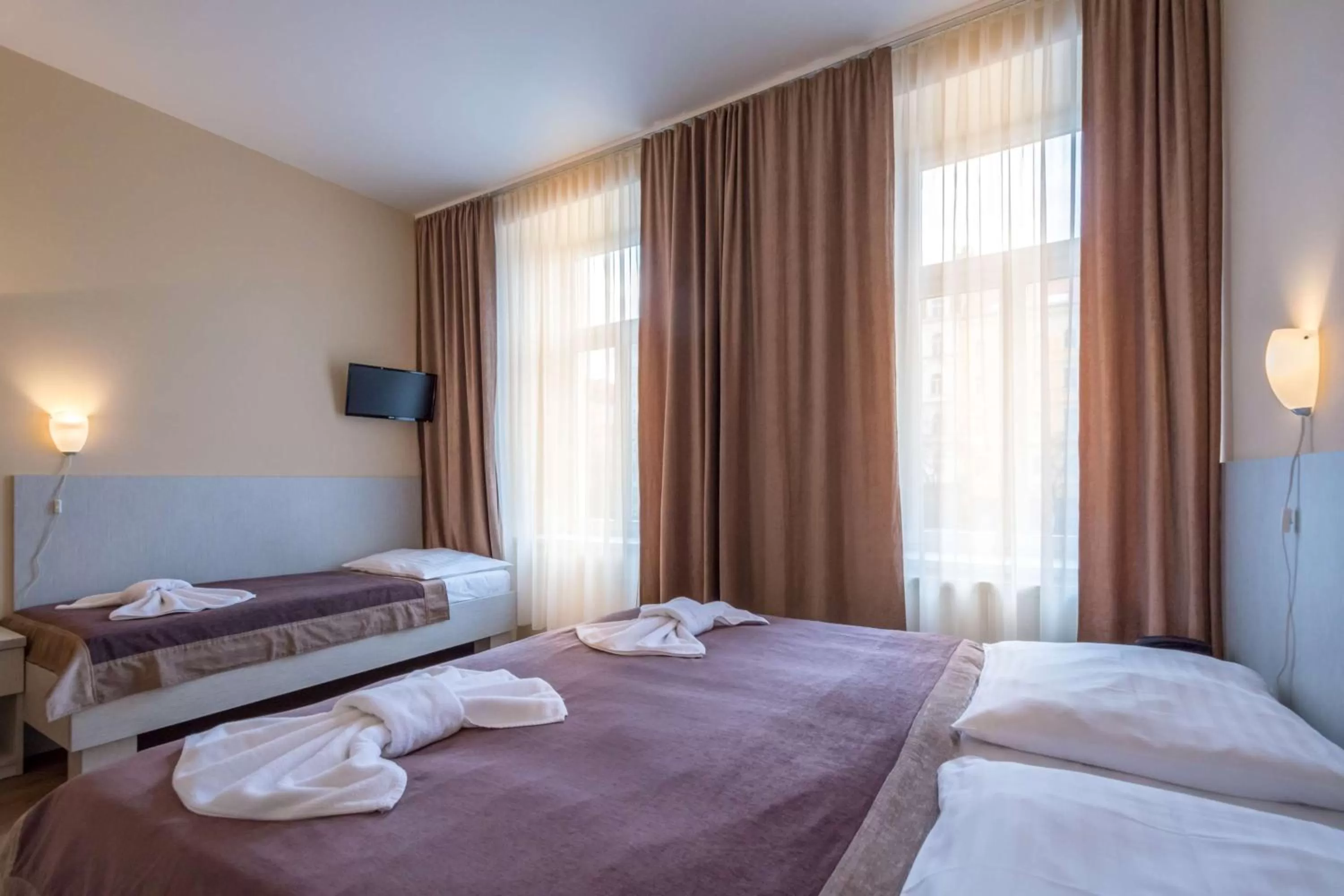 Bedroom, Bed in Prague Centre Plaza