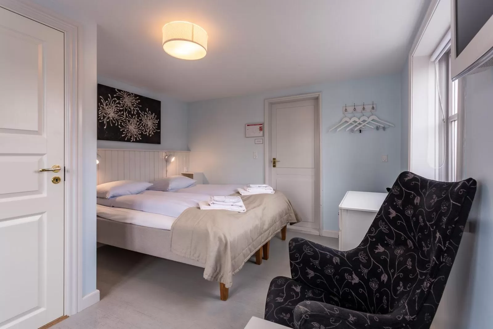 Bedroom, Bed in Rødvig Kro og Badehotel