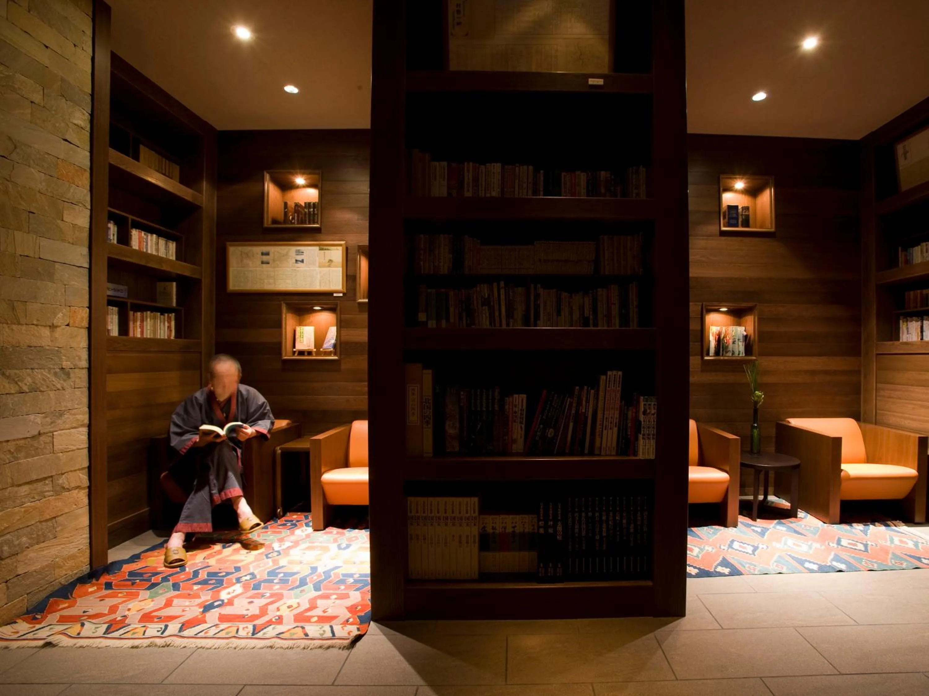 Library in Hokuten no Oka Abashiriko Tsuruga Resort