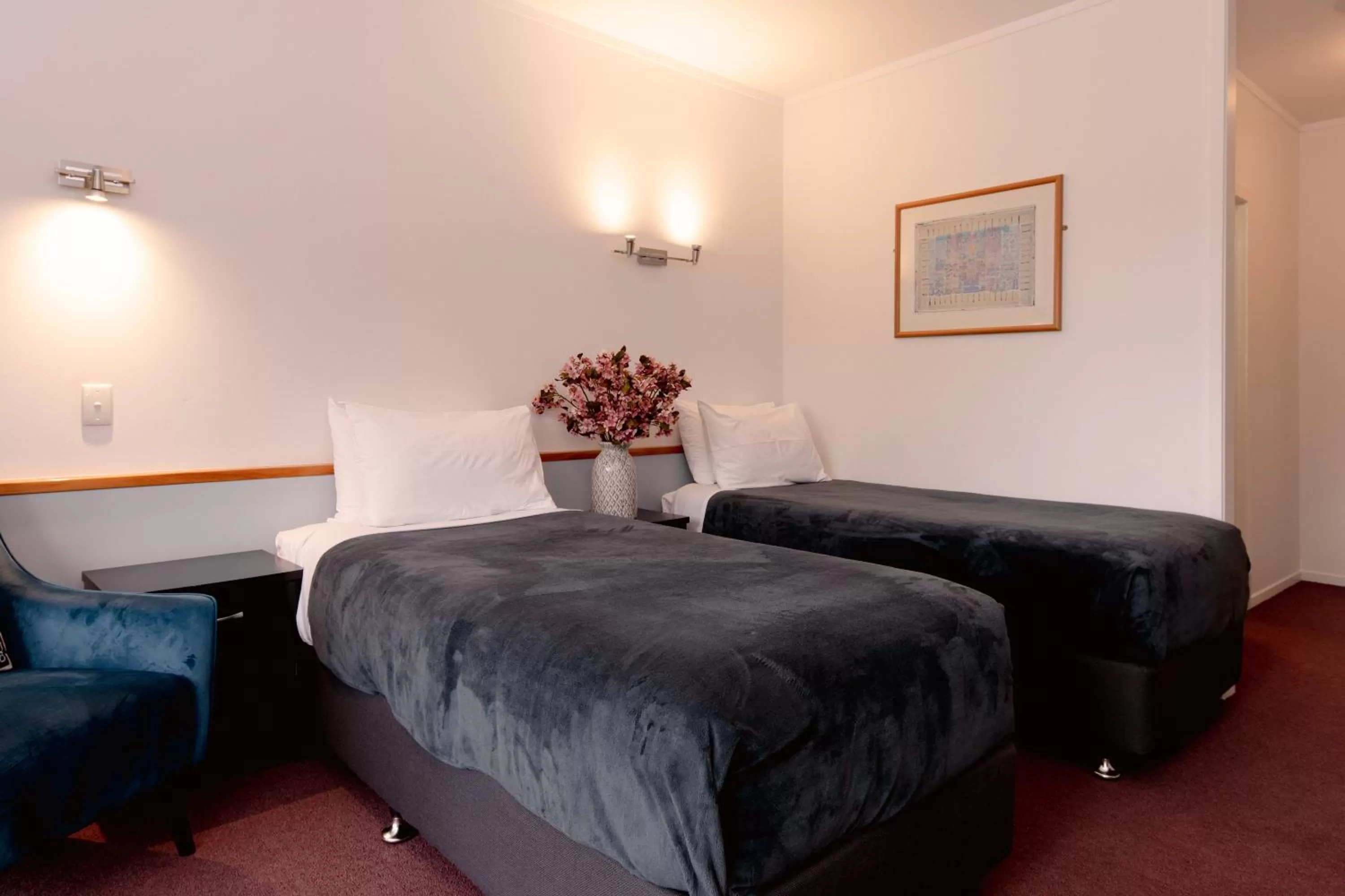 Bed in Aotearoa Lodge