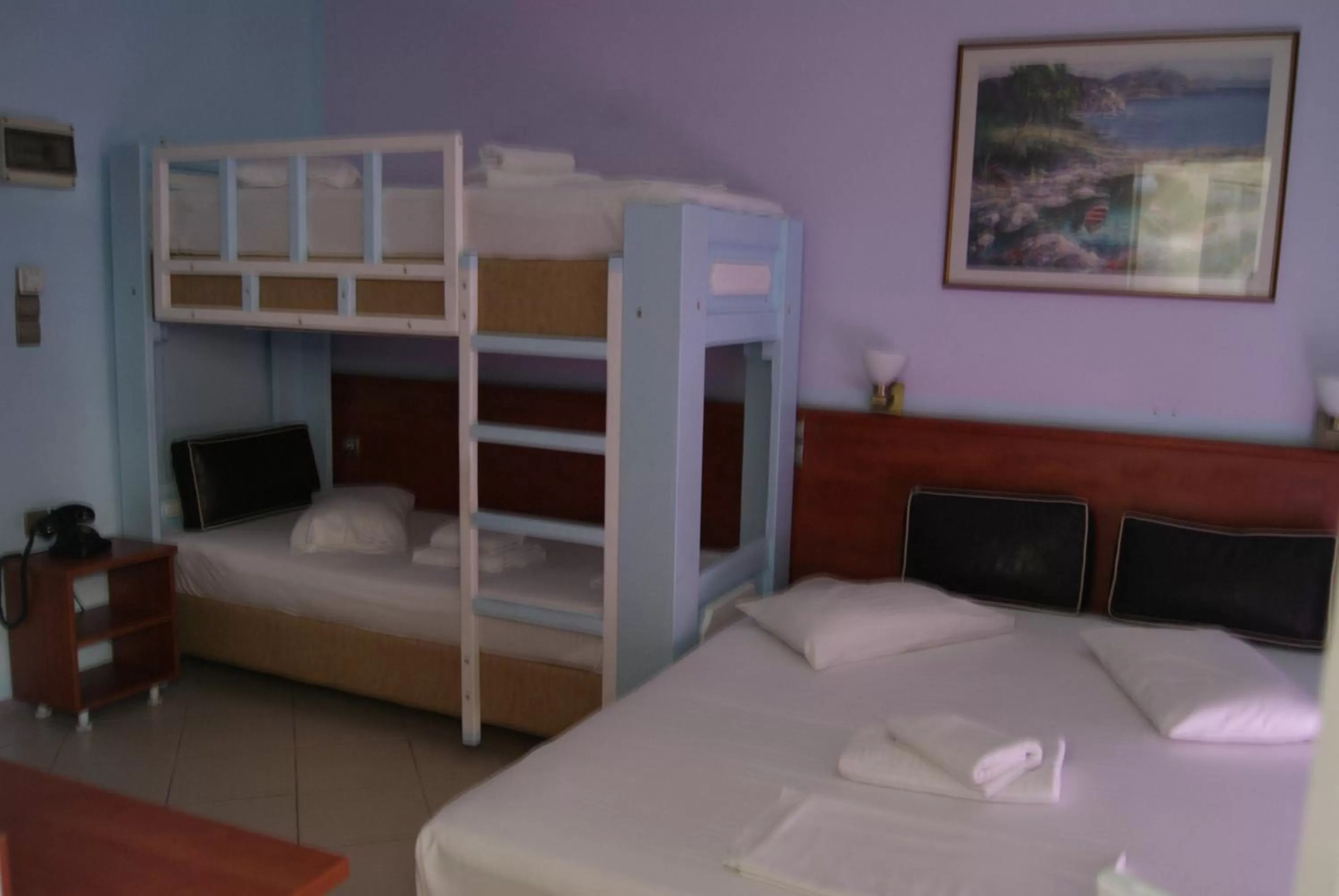 Bed in Diethnes Hotel