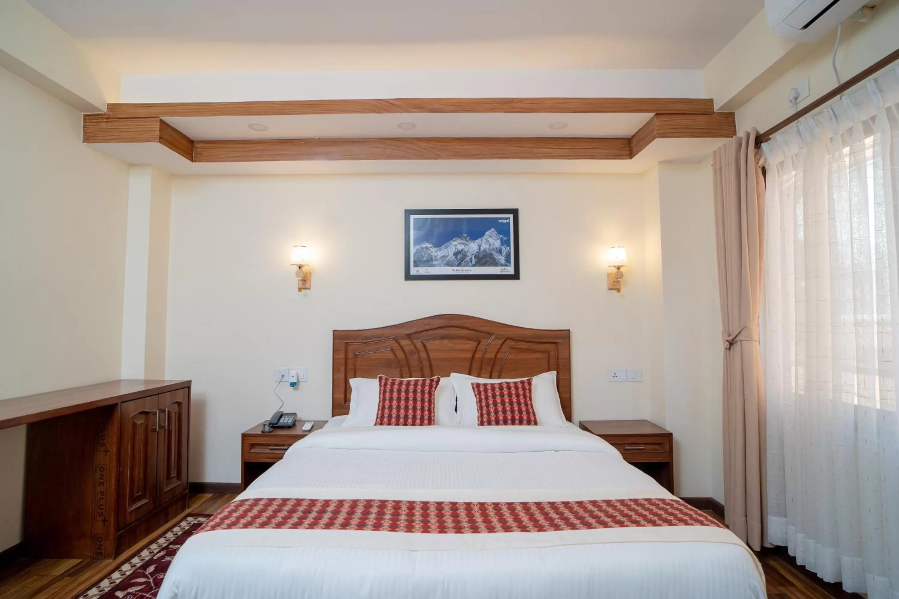 Photo of the whole room, Bed in Madhuban Hotel