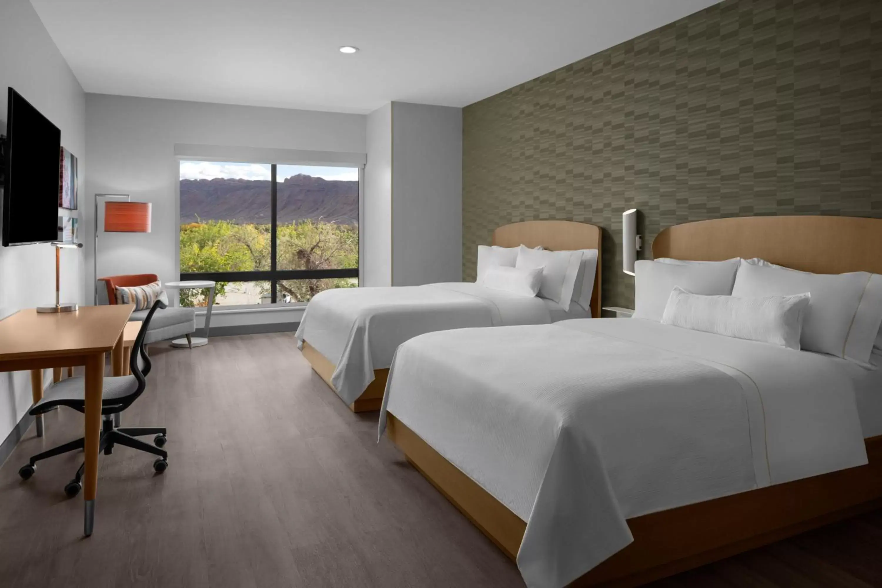 Queen Room with Two Queen Beds and Mountain View in Element Moab Queen Room with Two Queen Beds and Mountain View in Element Moab