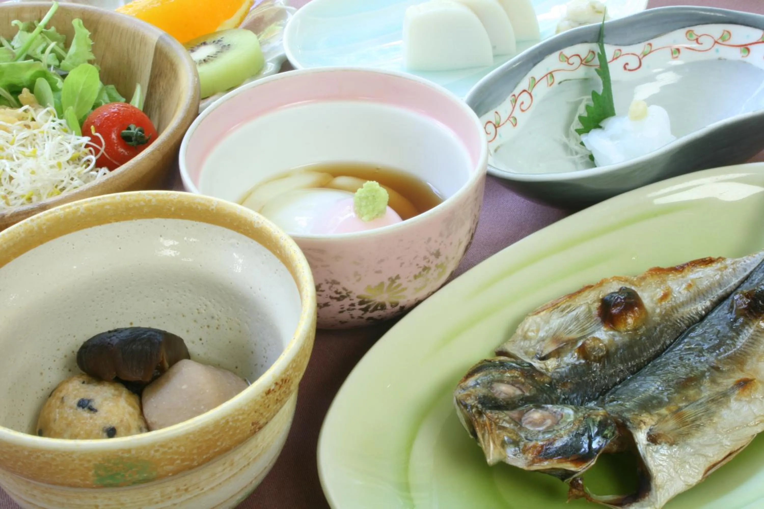 Asian breakfast in Senkyoro