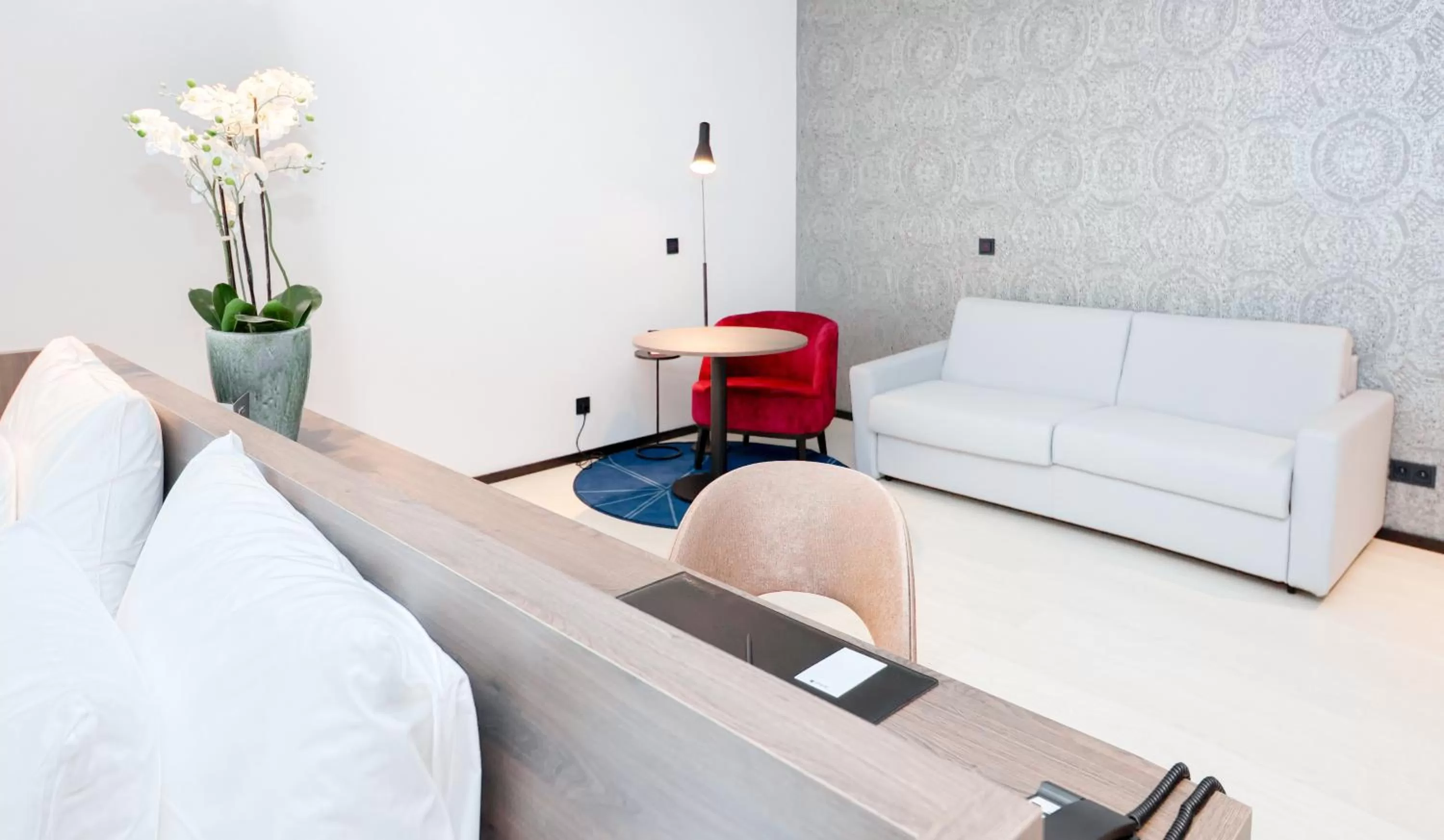 Seating area in Radisson Blu Hotel, Bruges