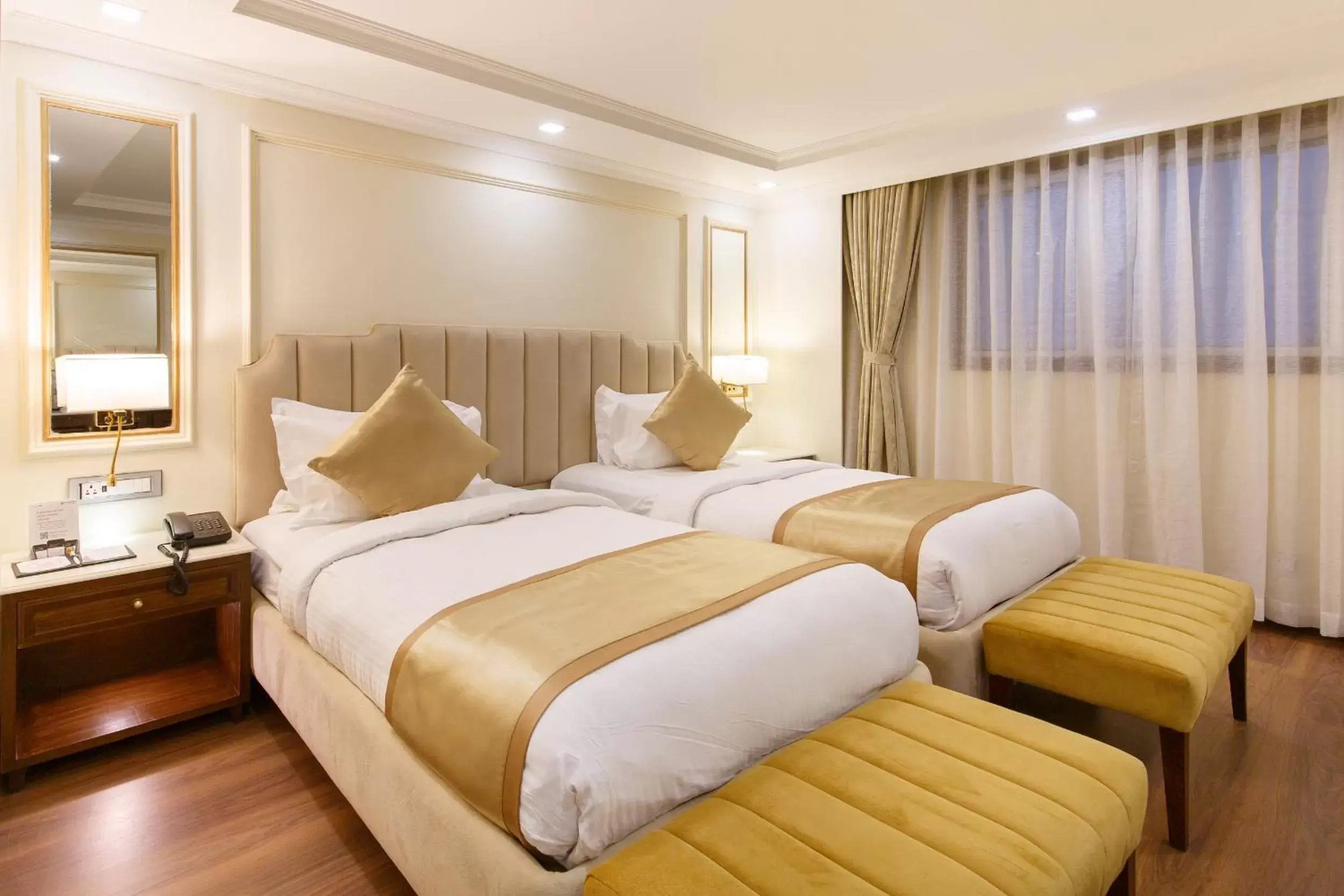 Deluxe Twin Room - Early Check-in & Late Check-out by 2 Hrs in Hotel Shanker-Palatial Heritage Kathmandu Deluxe Twin Room - Early Check-in & Late Check-out by 2 Hrs in Hotel Shanker-Palatial Heritage Kathmandu