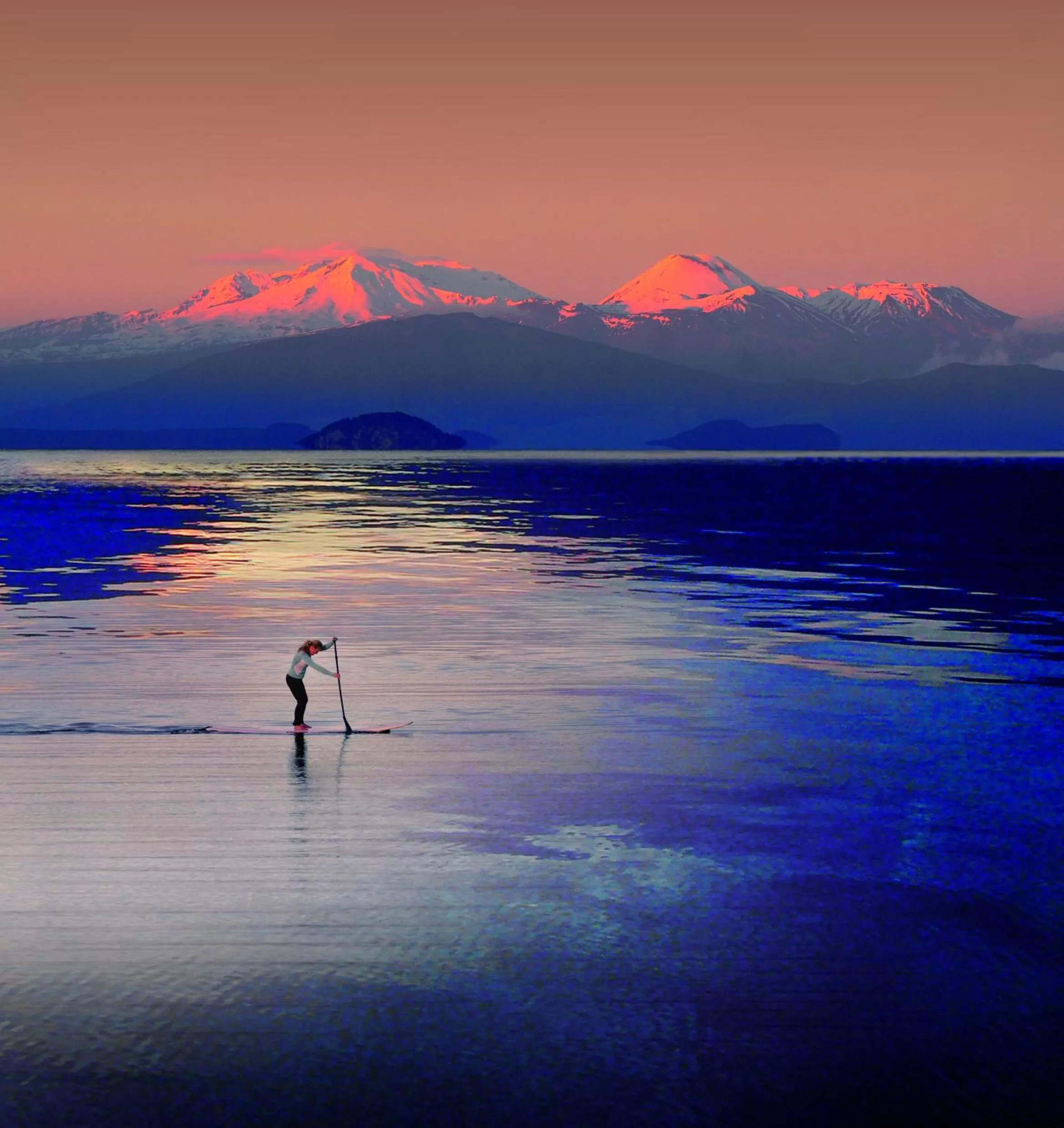 Natural landscape in Alpine Lake Motel