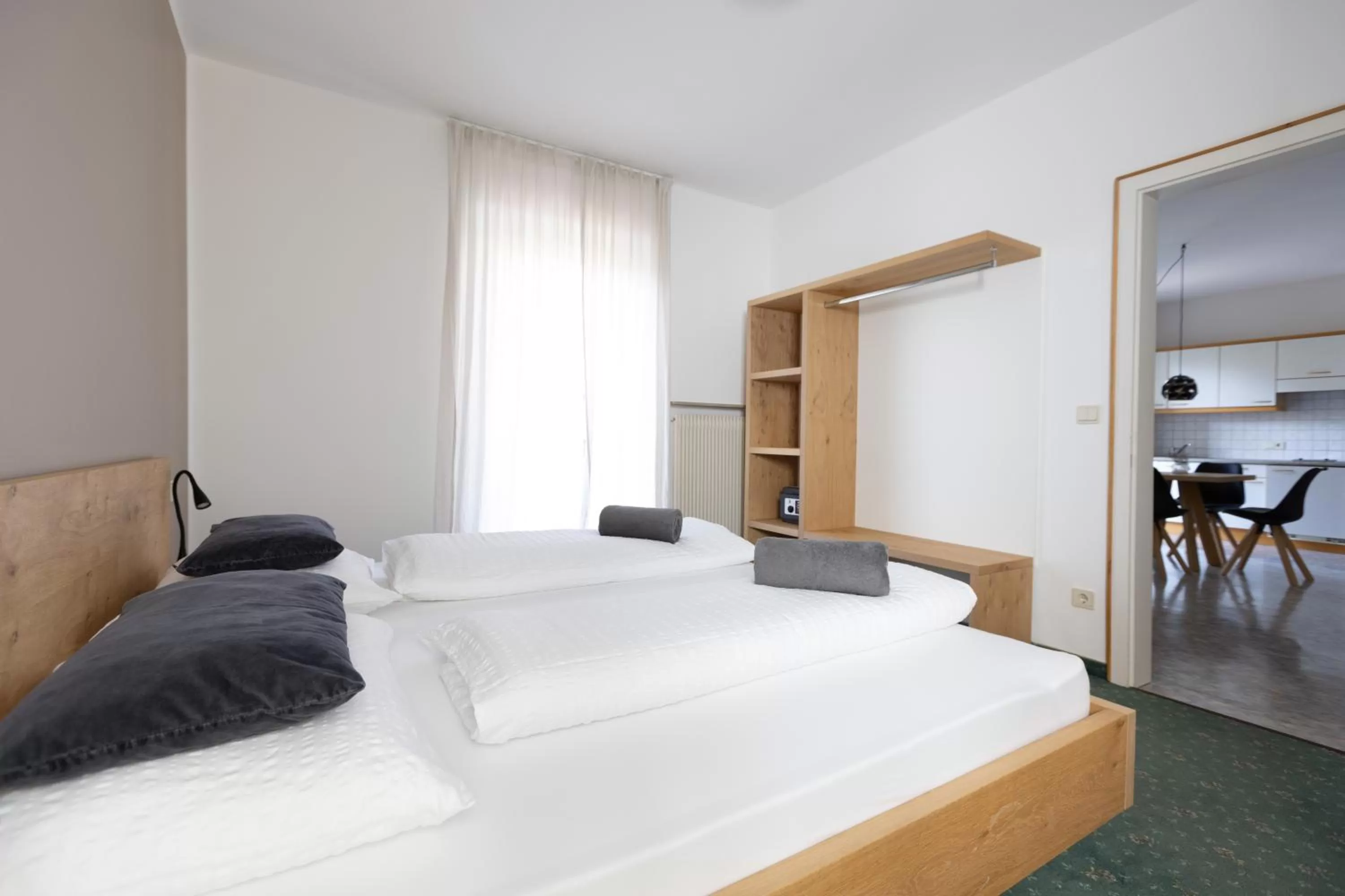 Photo of the whole room, Bed in Residence Margreth