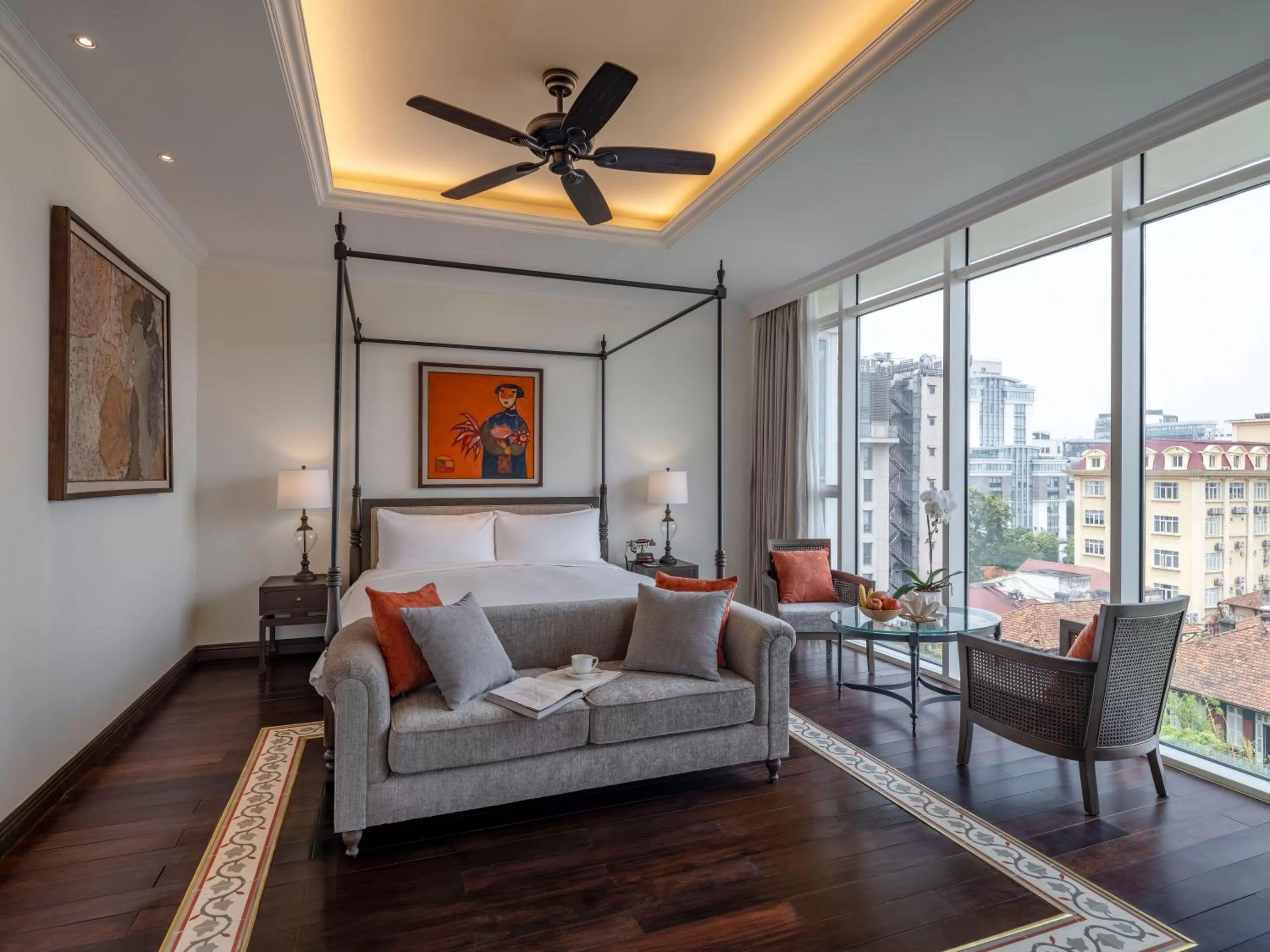 Seating area in De Syloia Hotel