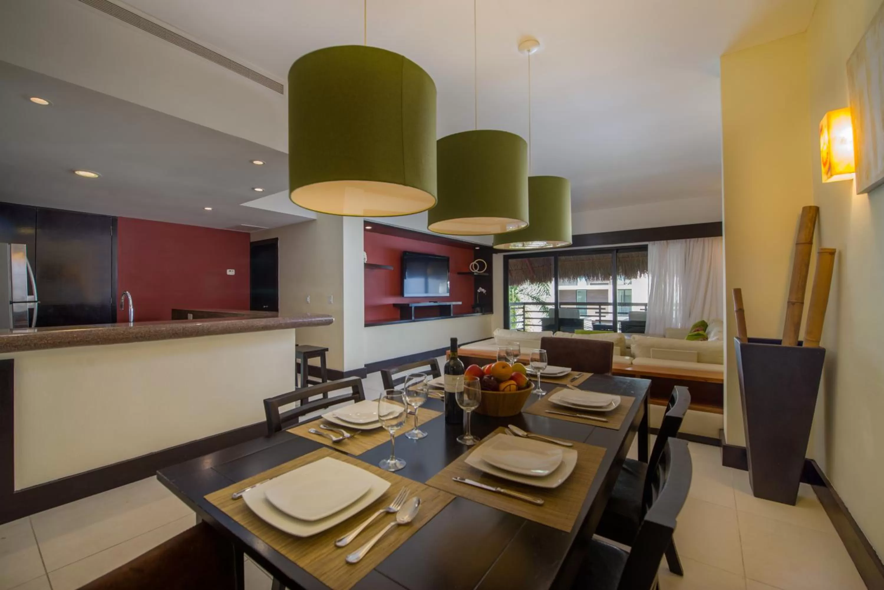 Dining area in La Divina by Aldea Thai