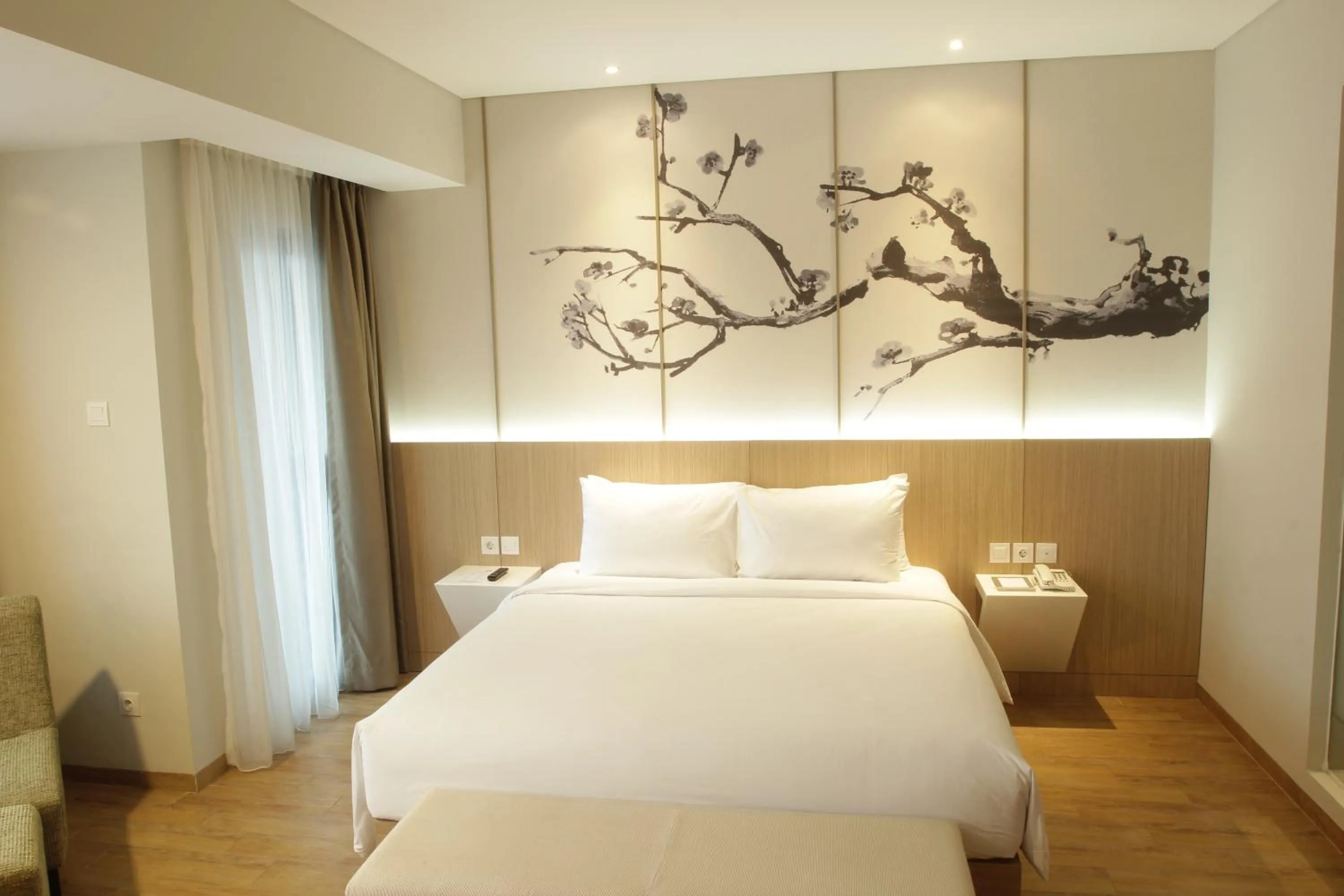 Bedroom, Bed in Hotel Santika Mega City Bekasi