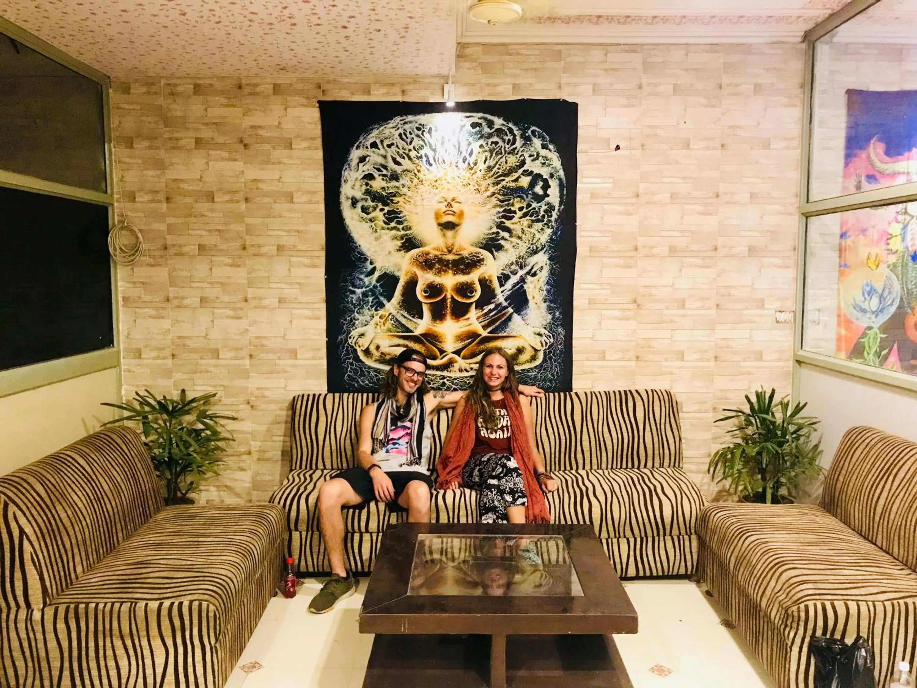 Lobby or reception in Tuk Tuk Backpackers- Near Jaipur Train Station