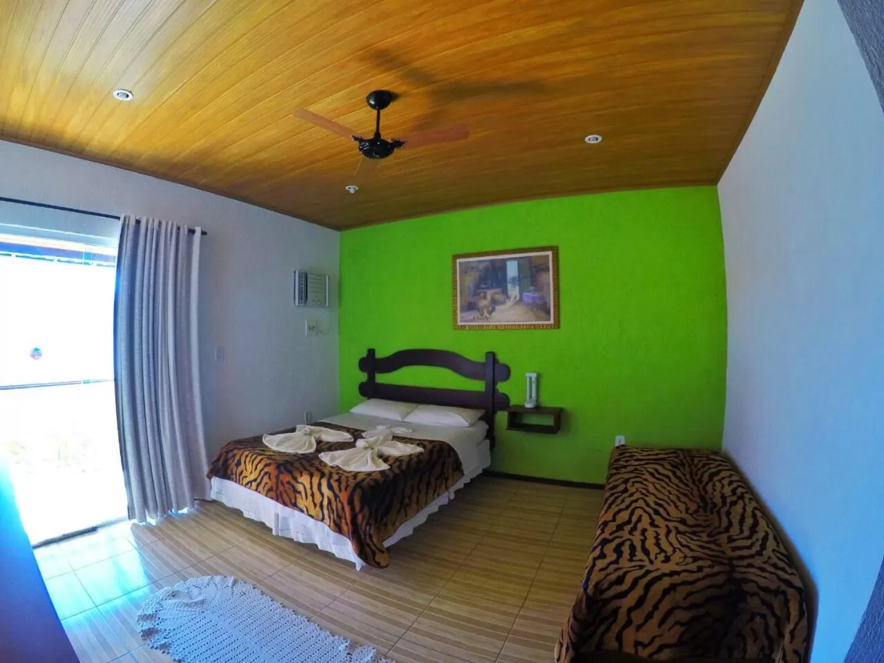 Bed in Pousada da Praia