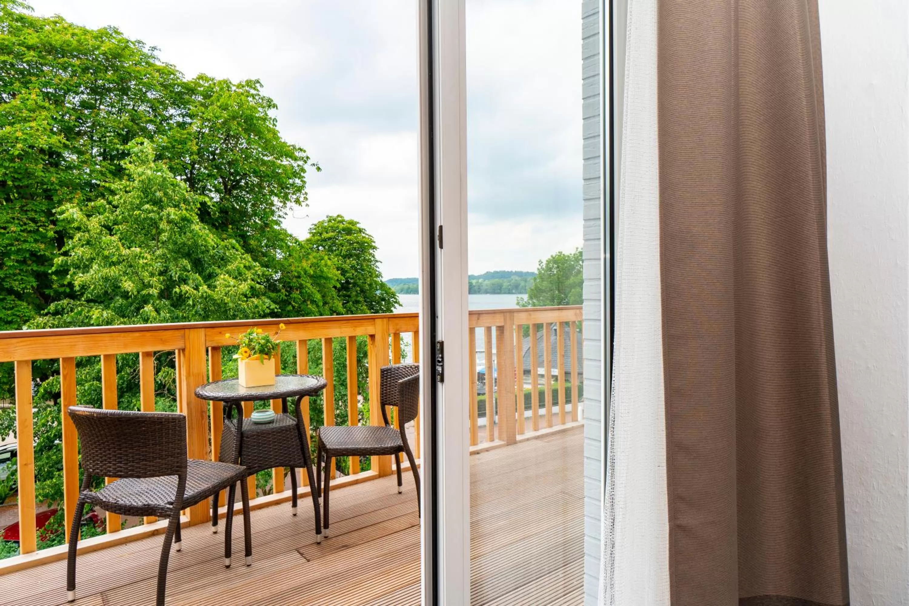 Balcony/Terrace in Hotel Holsteinische Schweiz am Dieksee