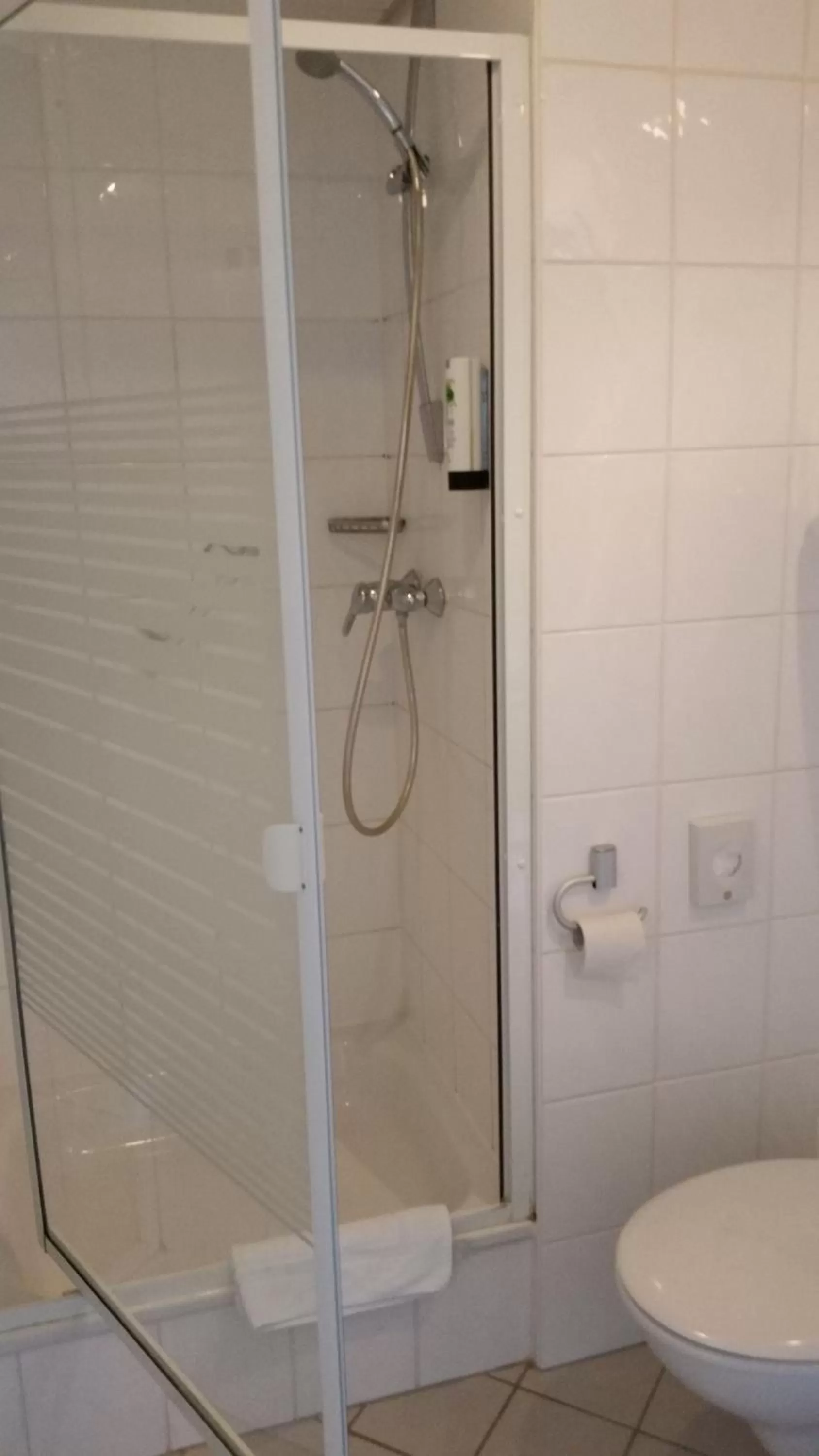 Shower, Bathroom in Linde Restaurant & Hotel