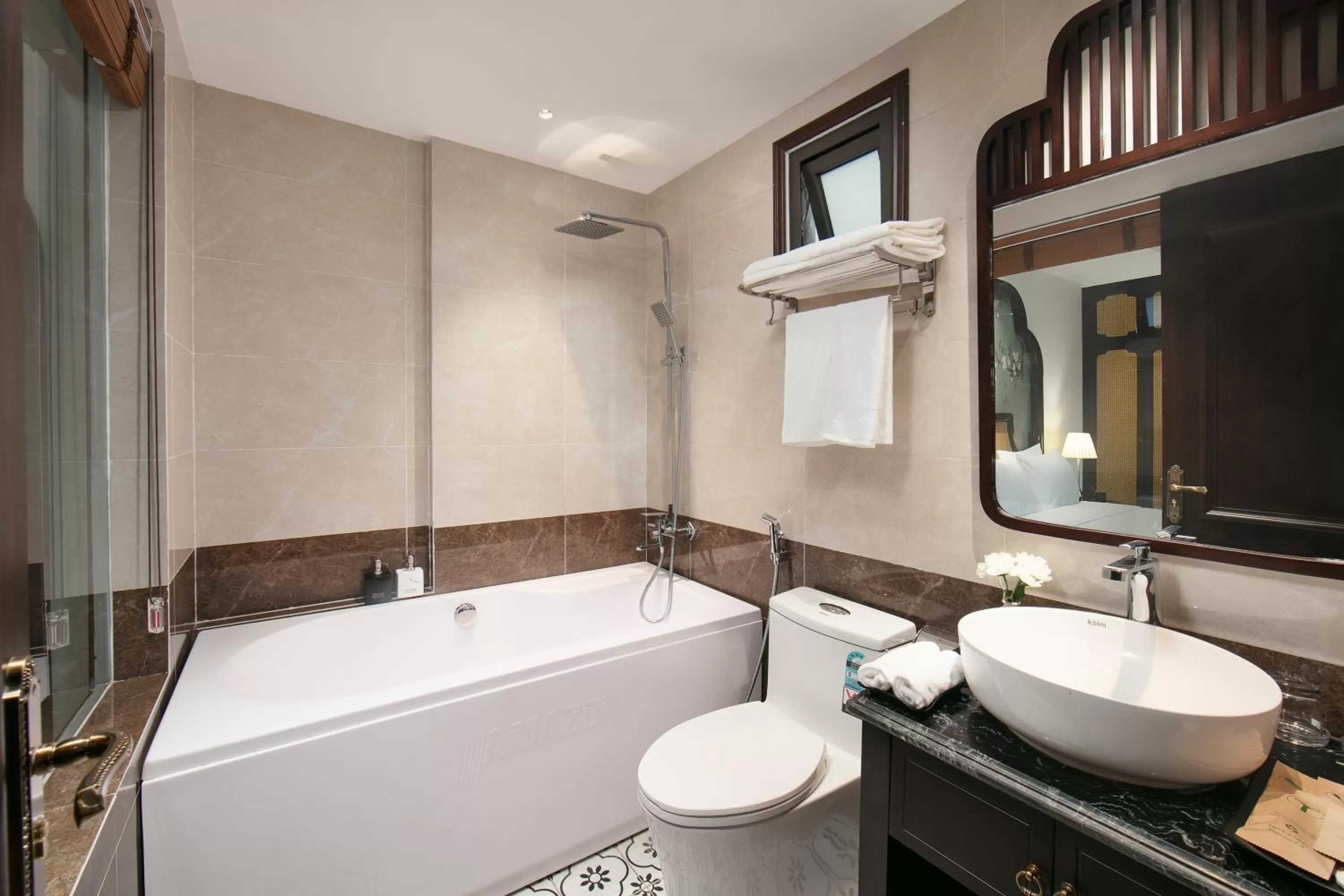 Bathroom in La Passion Hanoi Hotel & Apartment