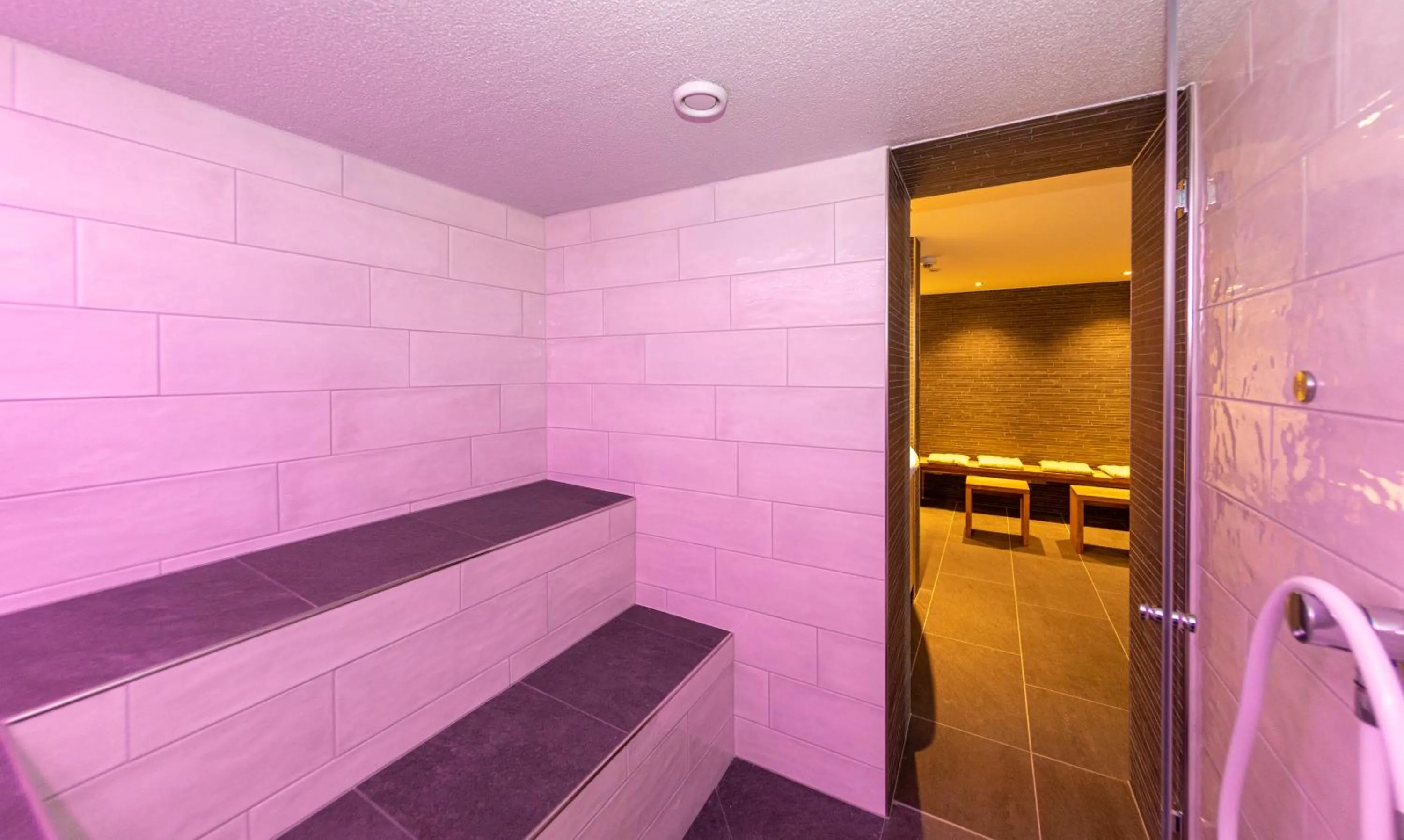 Steam room in Hotel Dischma