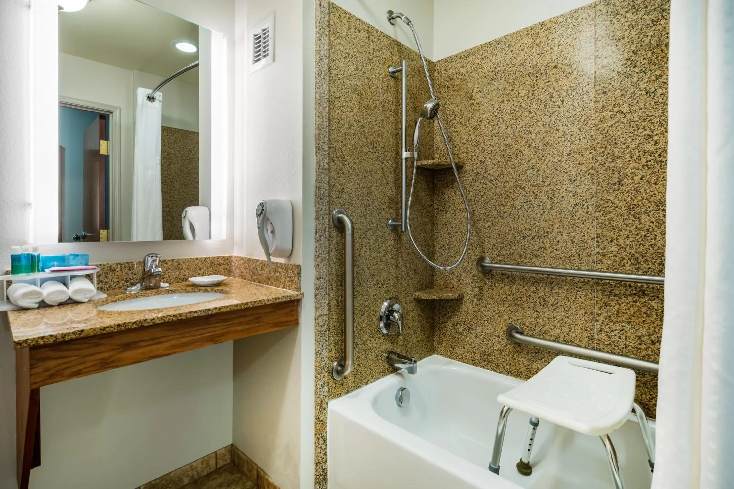 Bathroom in Holiday Inn Express & Suites Rocky Mount Smith Mountain Lake, an IHG Hotel