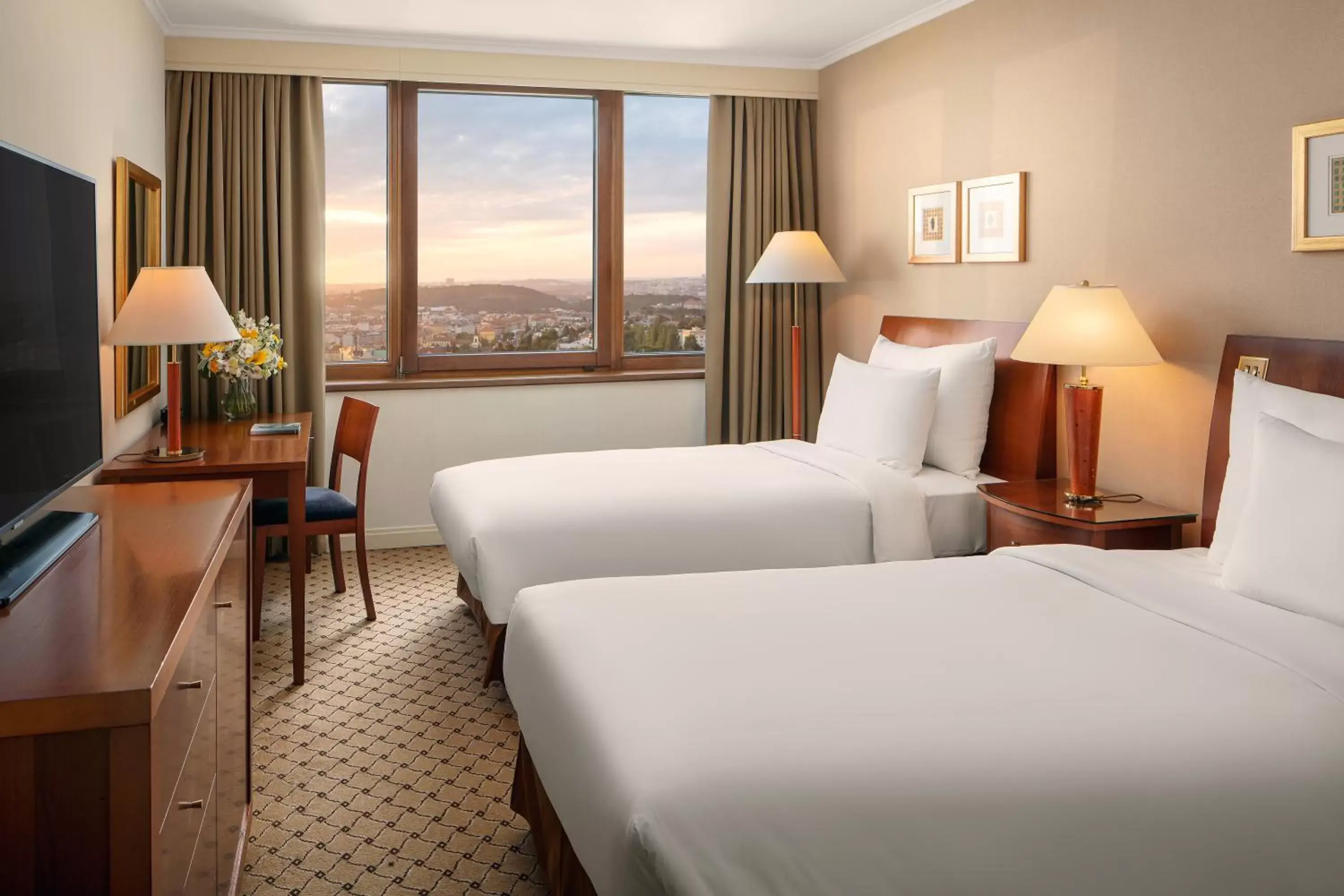 Executive Twin Room with Access to Spa & Executive Lounge in Grand Hotel Prague Towers - Czech Leading Hotels Executive Twin Room with Access to Spa & Executive Lounge in Grand Hotel Prague Towers - Czech Leading Hotels
