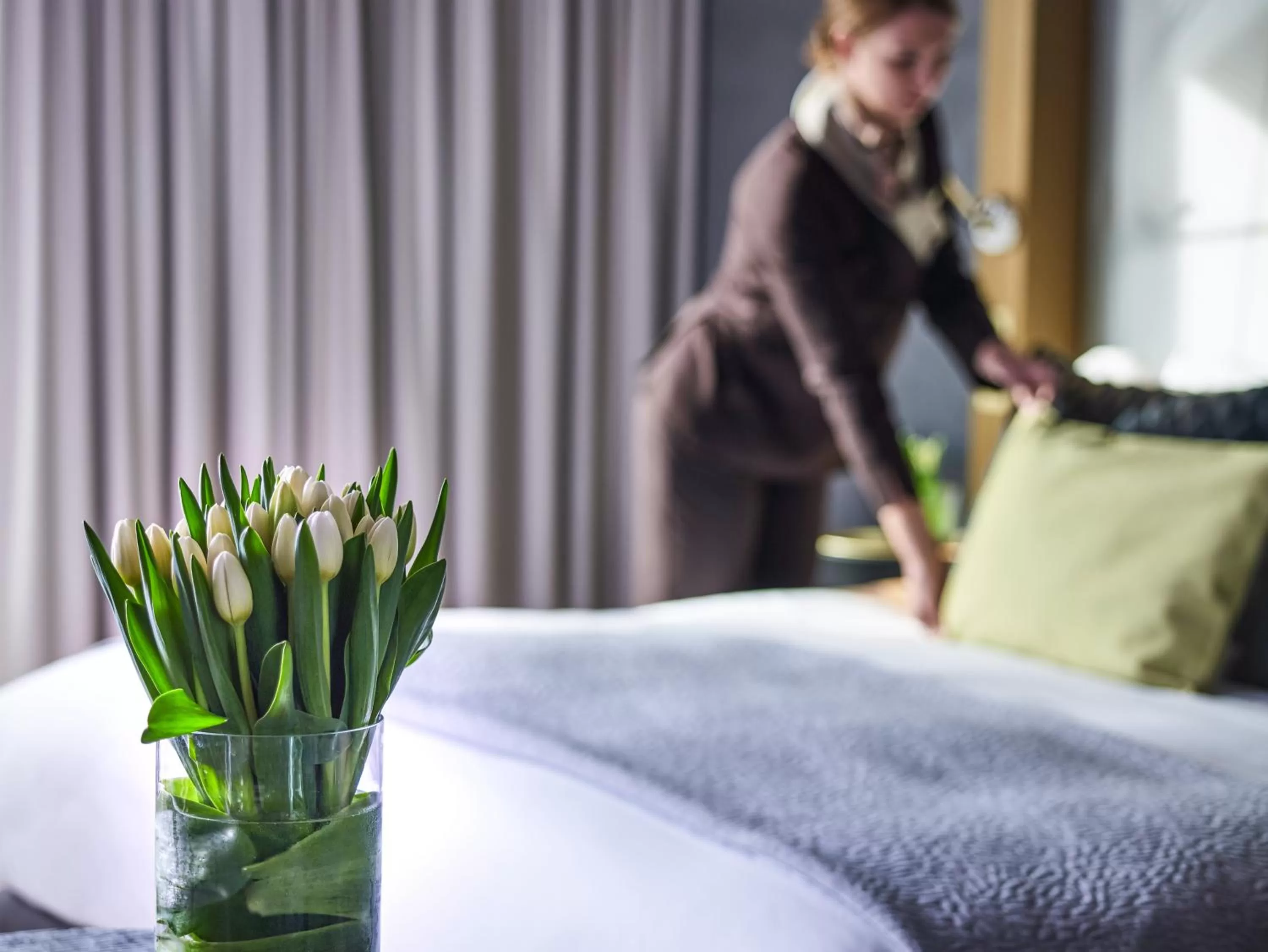 Decorative detail, Bed in Sofitel Munich Bayerpost