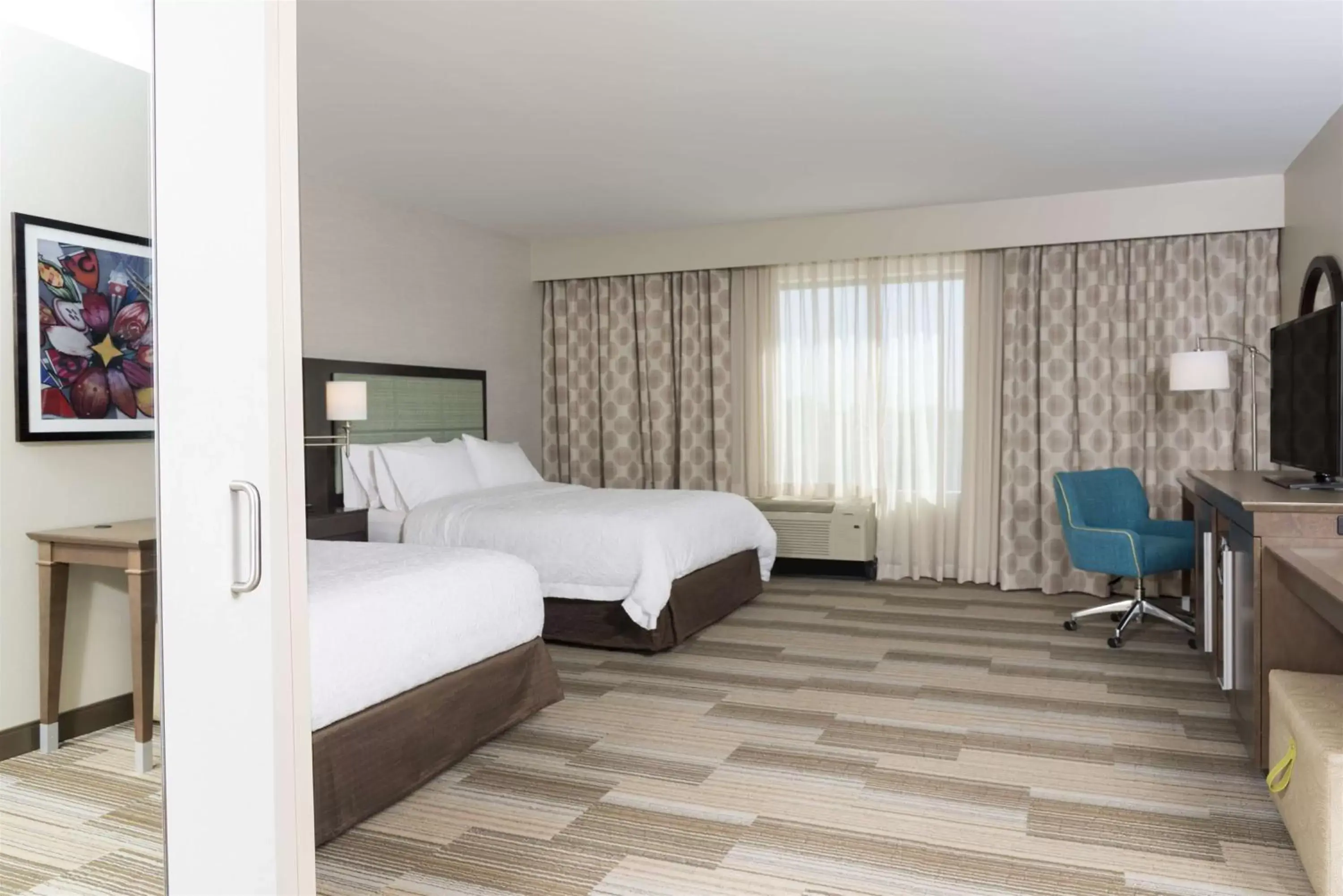 Queen Room with Two Queen Beds - Hearing Accessible/Non-Smoking in Hampton Inn Westfield Indianapolis Queen Room with Two Queen Beds - Hearing Accessible/Non-Smoking in Hampton Inn Westfield Indianapolis