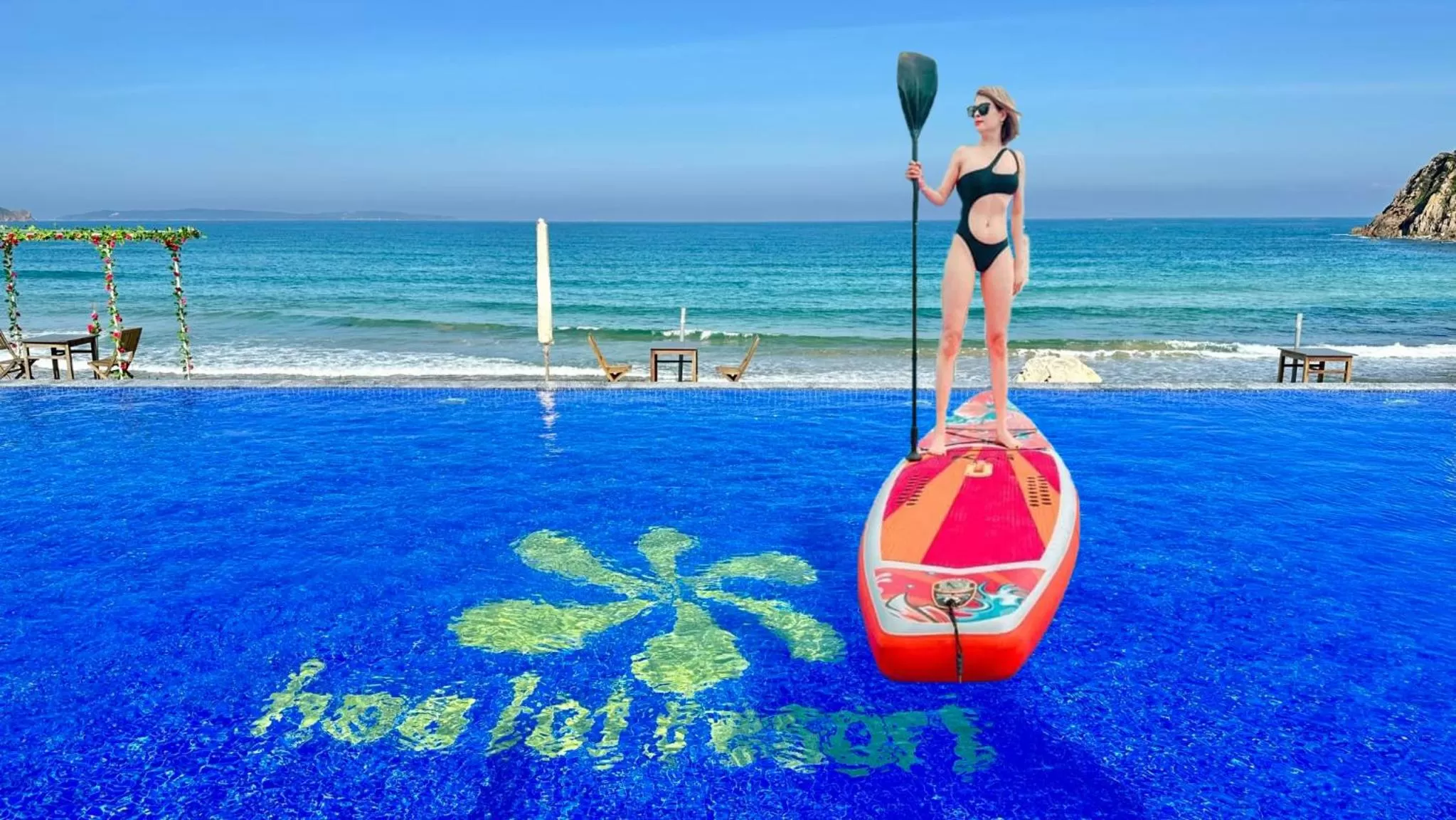 Swimming Pool in Hoa Loi resort, Song Cau-Phu Yen