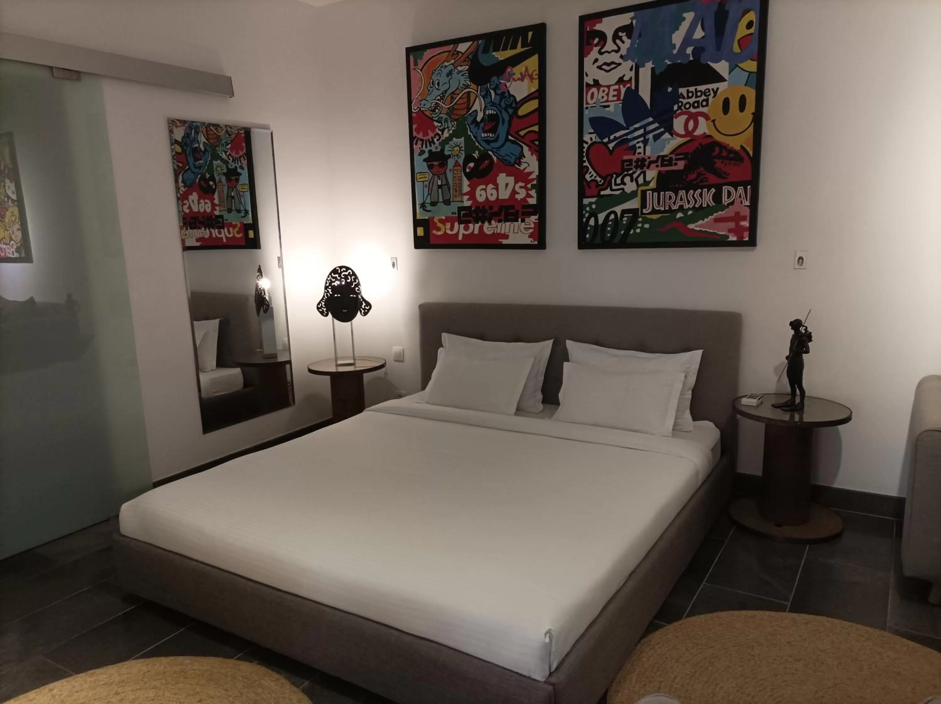 Bed in PAP'S Chambres d'Hôtes