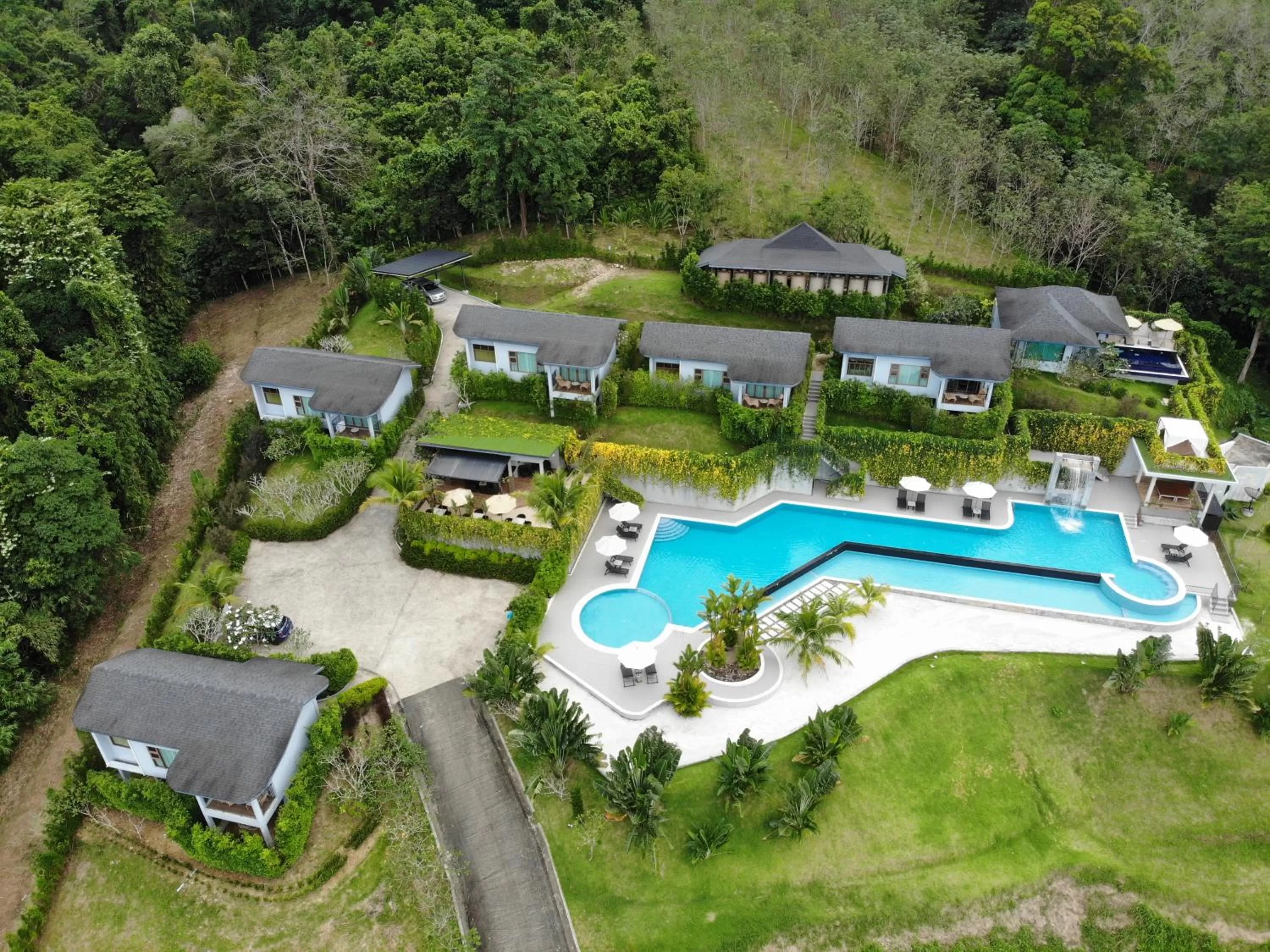 Bird's eye view in Khaolak Blue Sky Villa