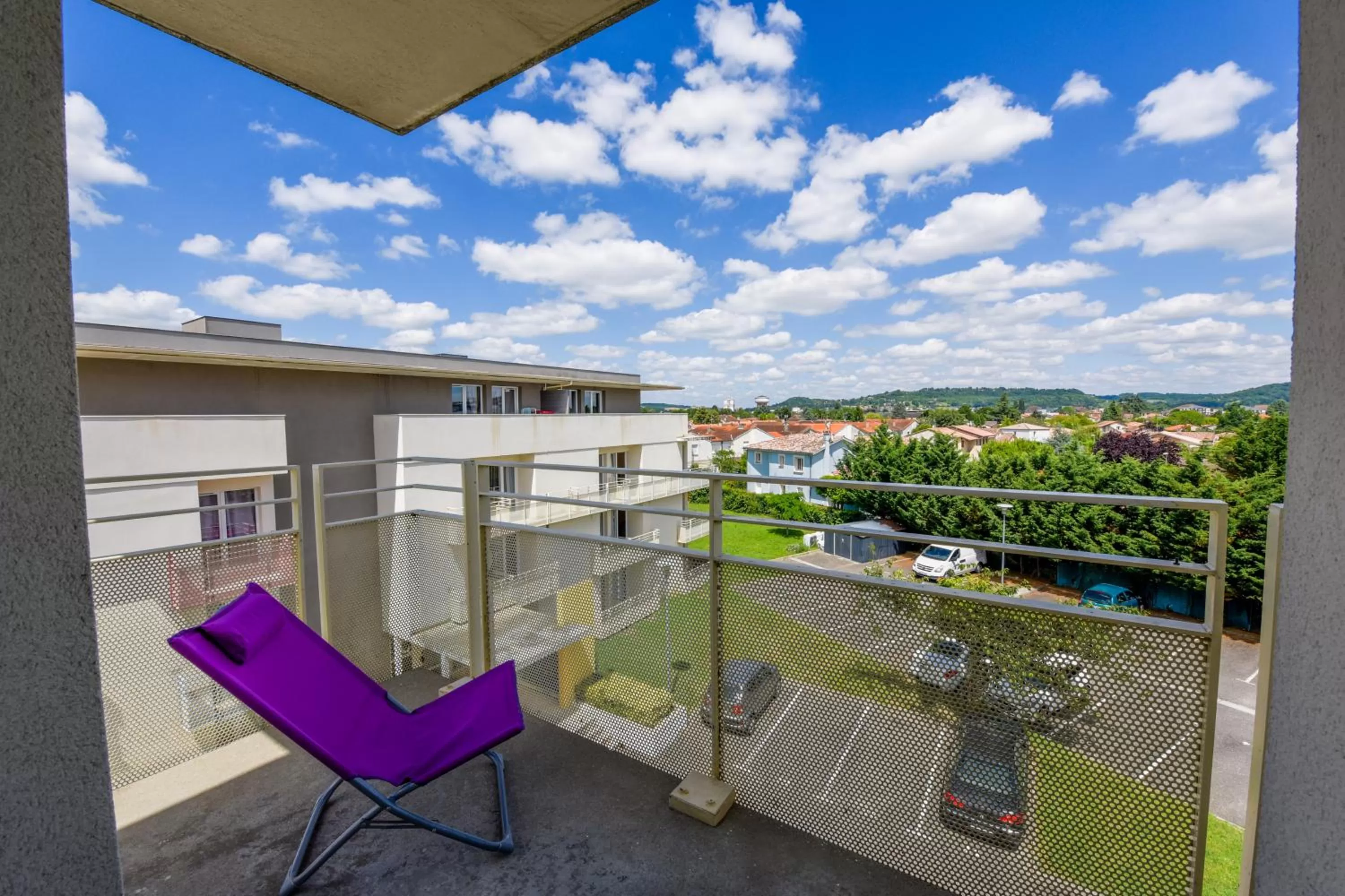 Patio in Résidence Columba - Apparts meublés Agen Sud