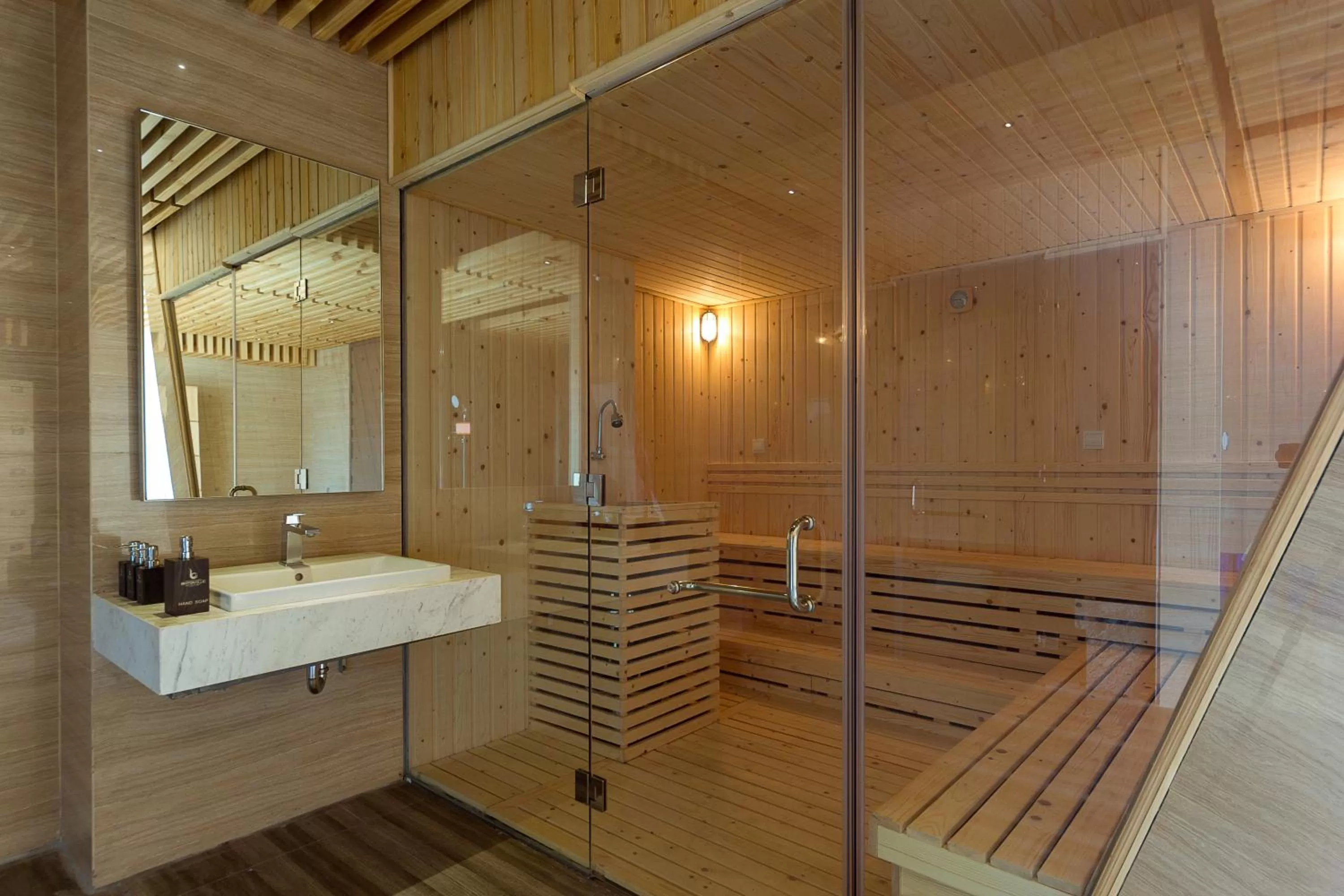 Sauna in Boton Blue Hotel & Spa