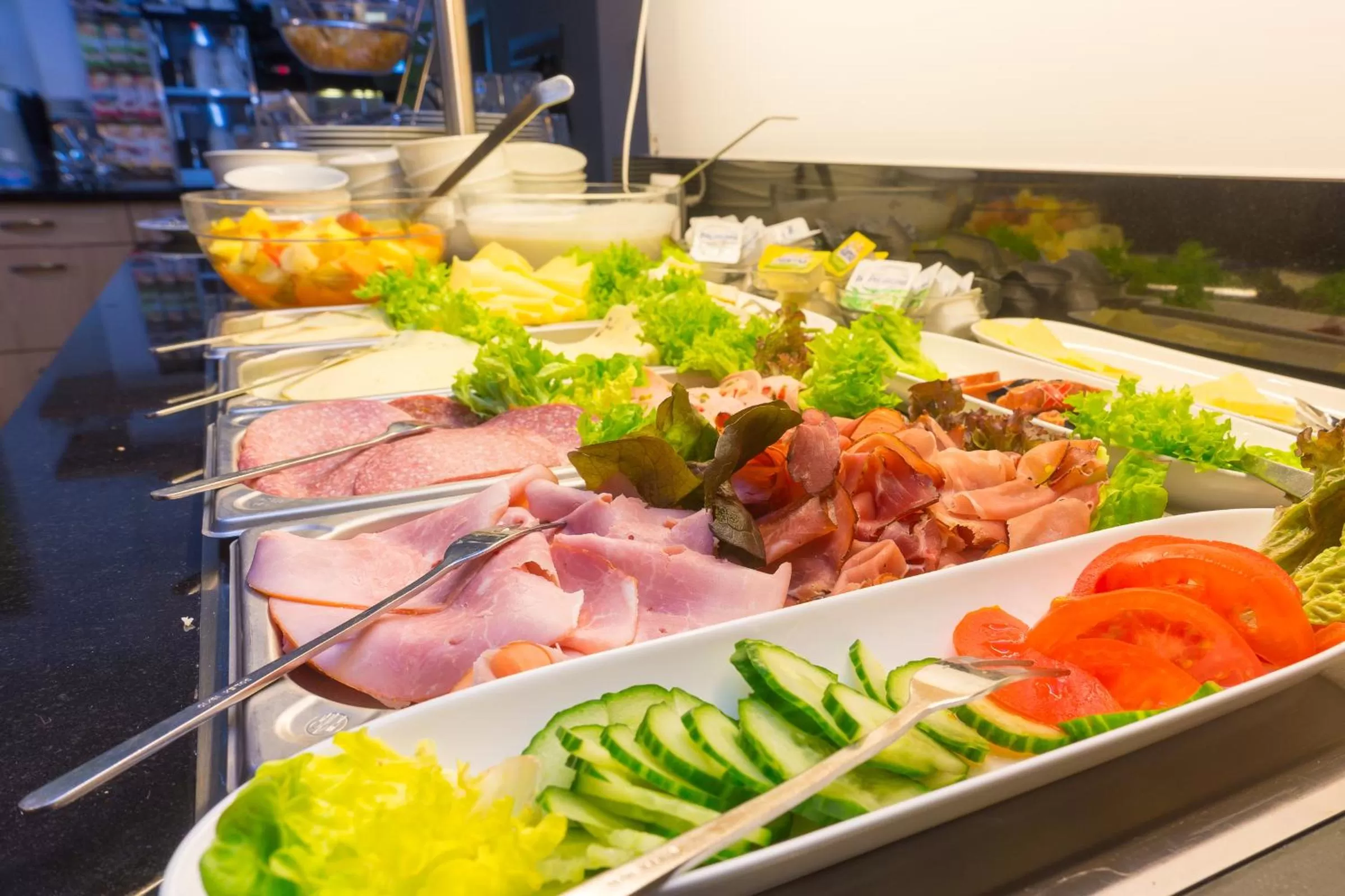 Buffet breakfast, Food in Hotel Rheingold