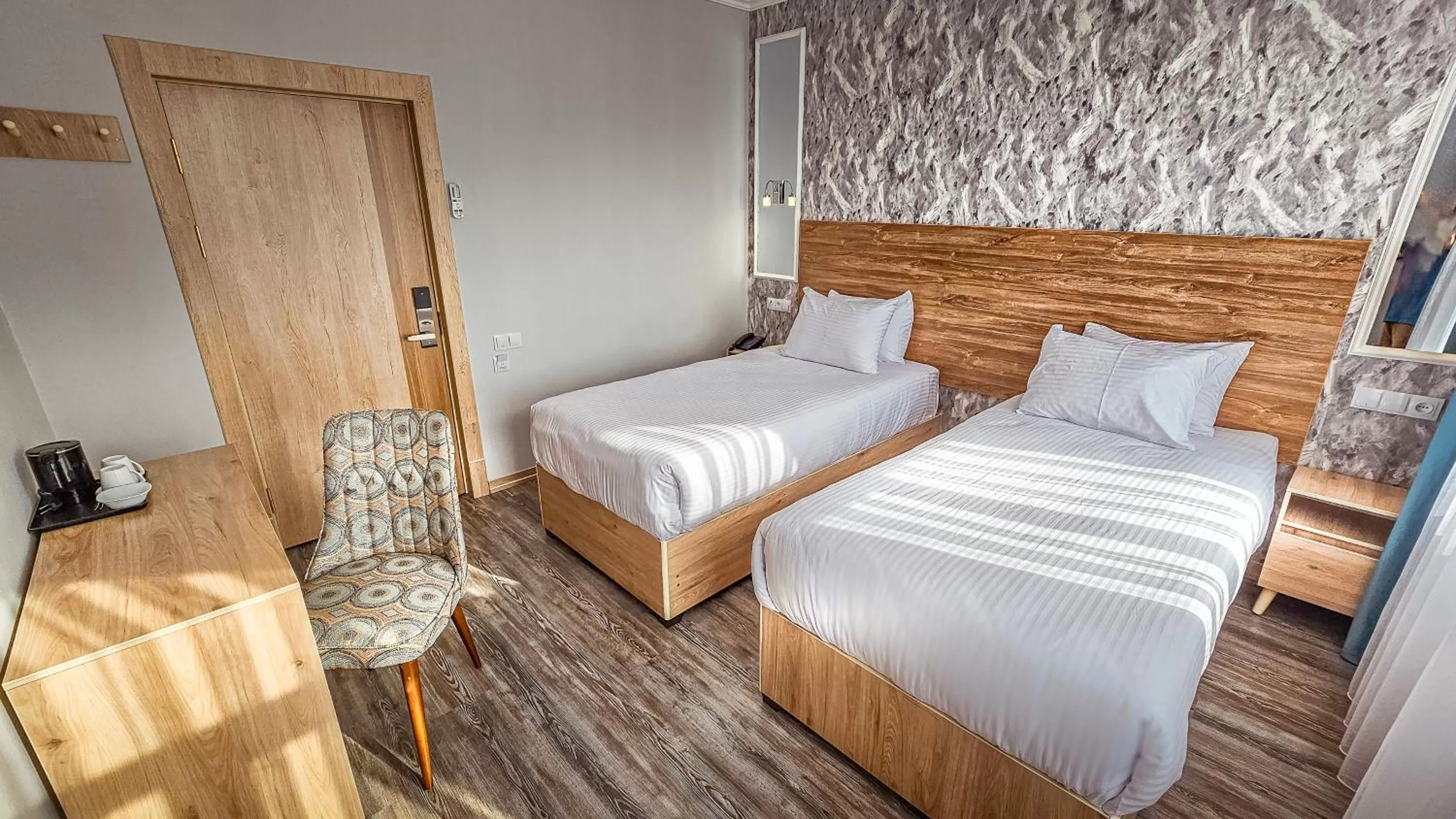 Bed in Hotel Bankir Khiva