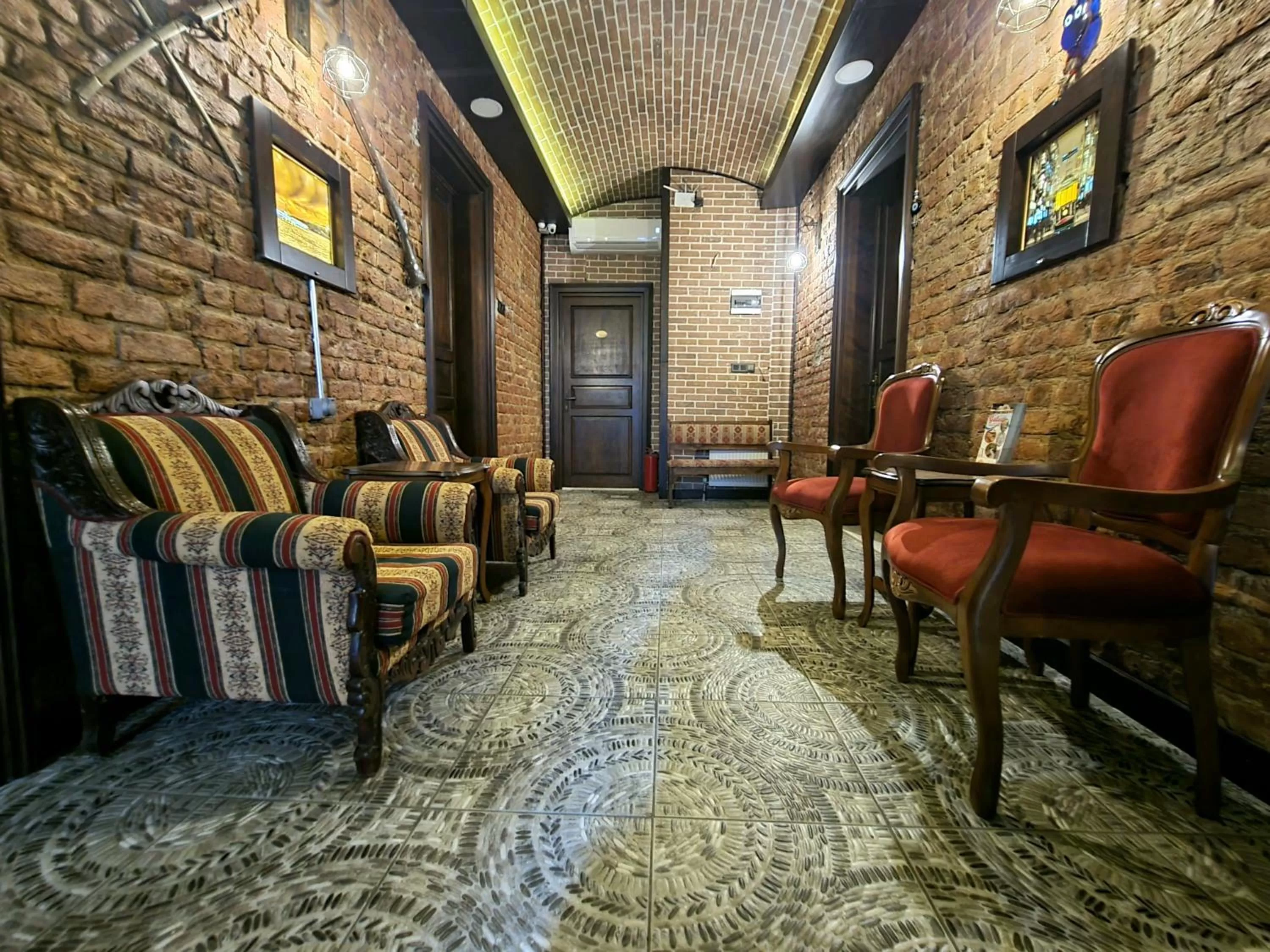 Seating area in Element Garden