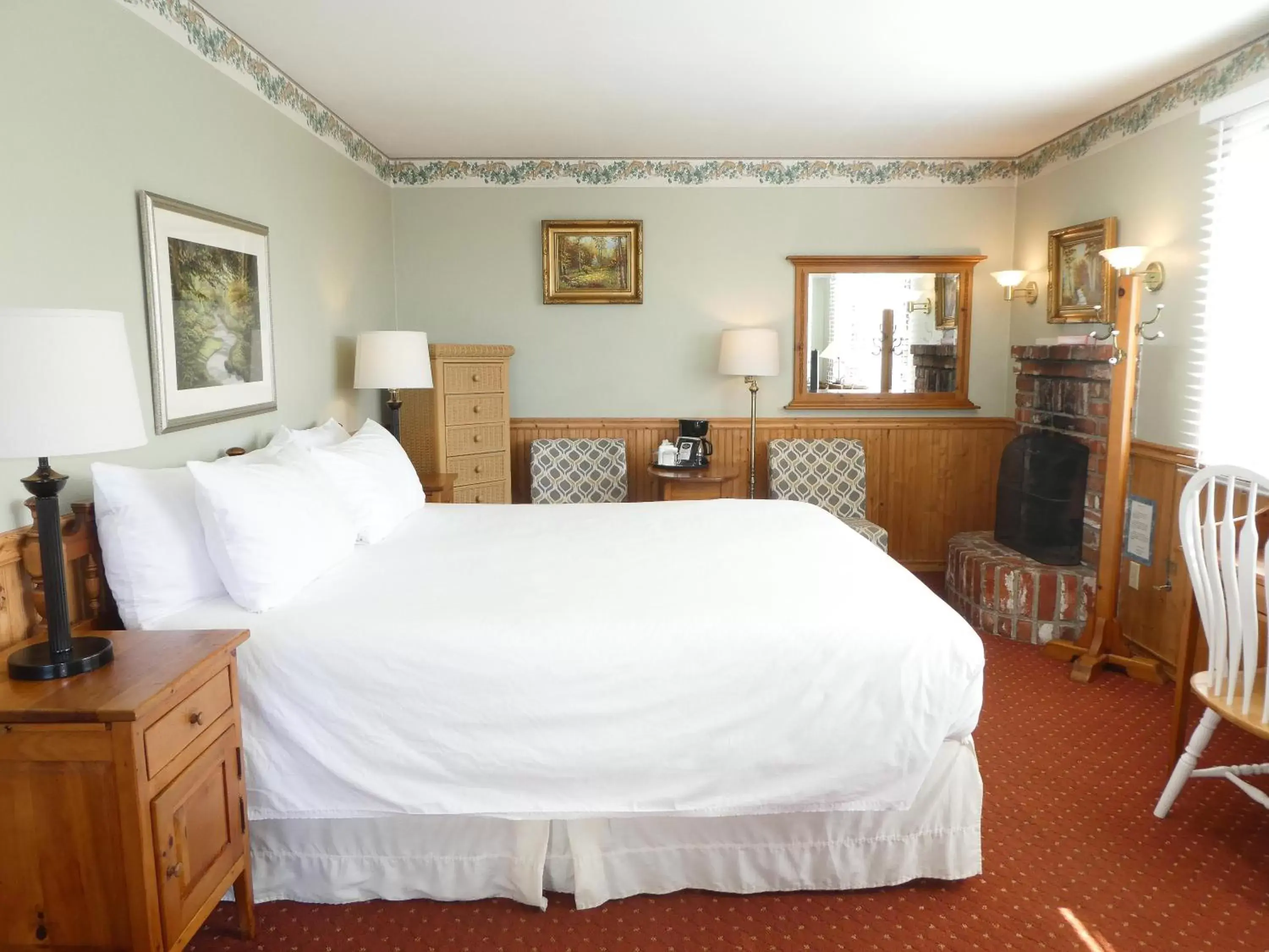 Camino Real Room, 1 King in Carmel Fireplace Inn Camino Real Room, 1 King in Carmel Fireplace Inn