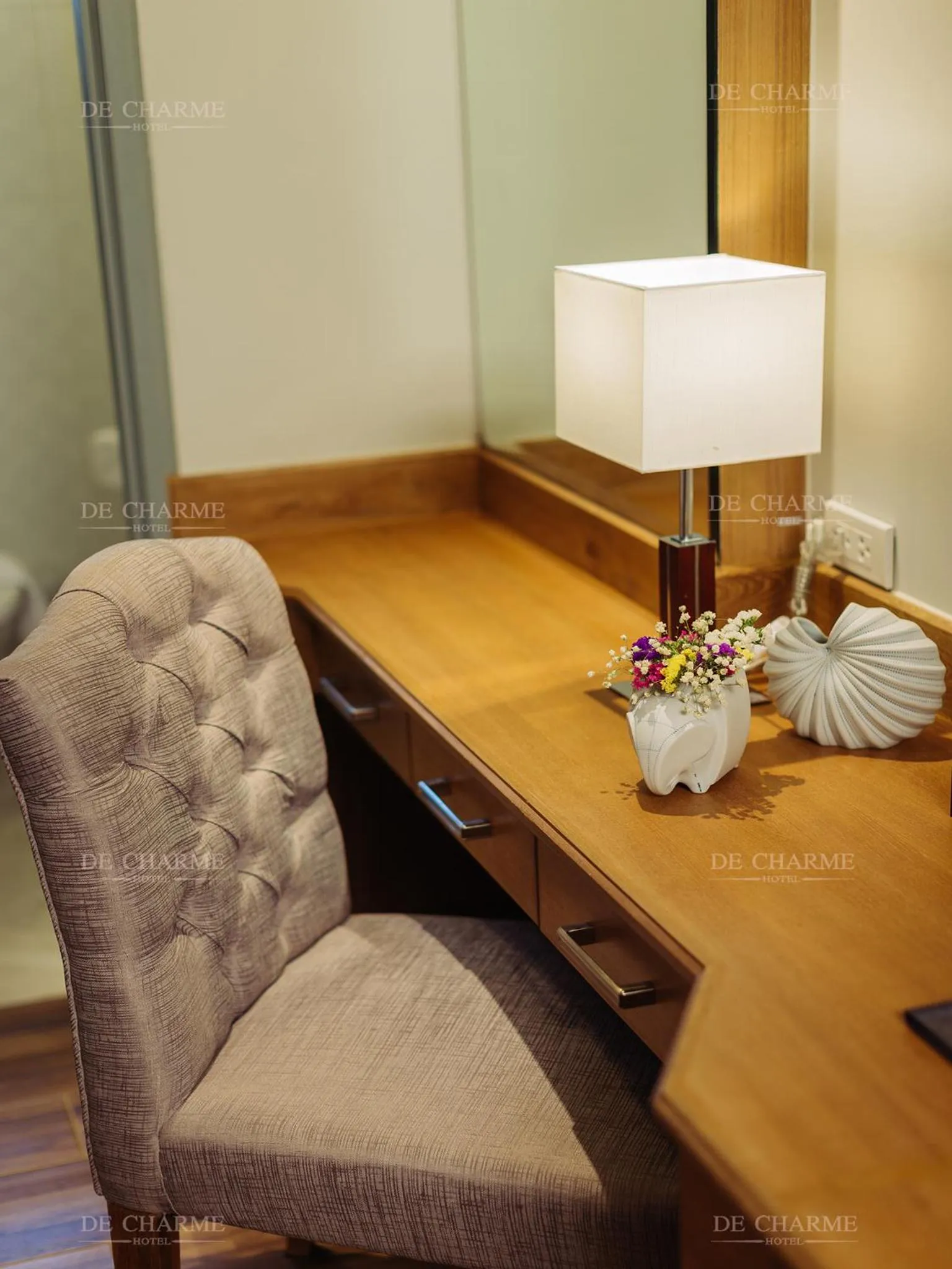 Decorative detail in Decharme Hotel