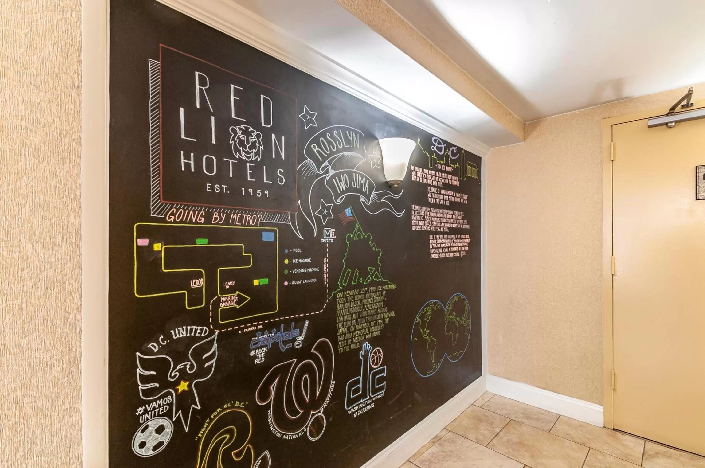 Lobby or reception in Red Lion Hotel Rosslyn Iwo Jima