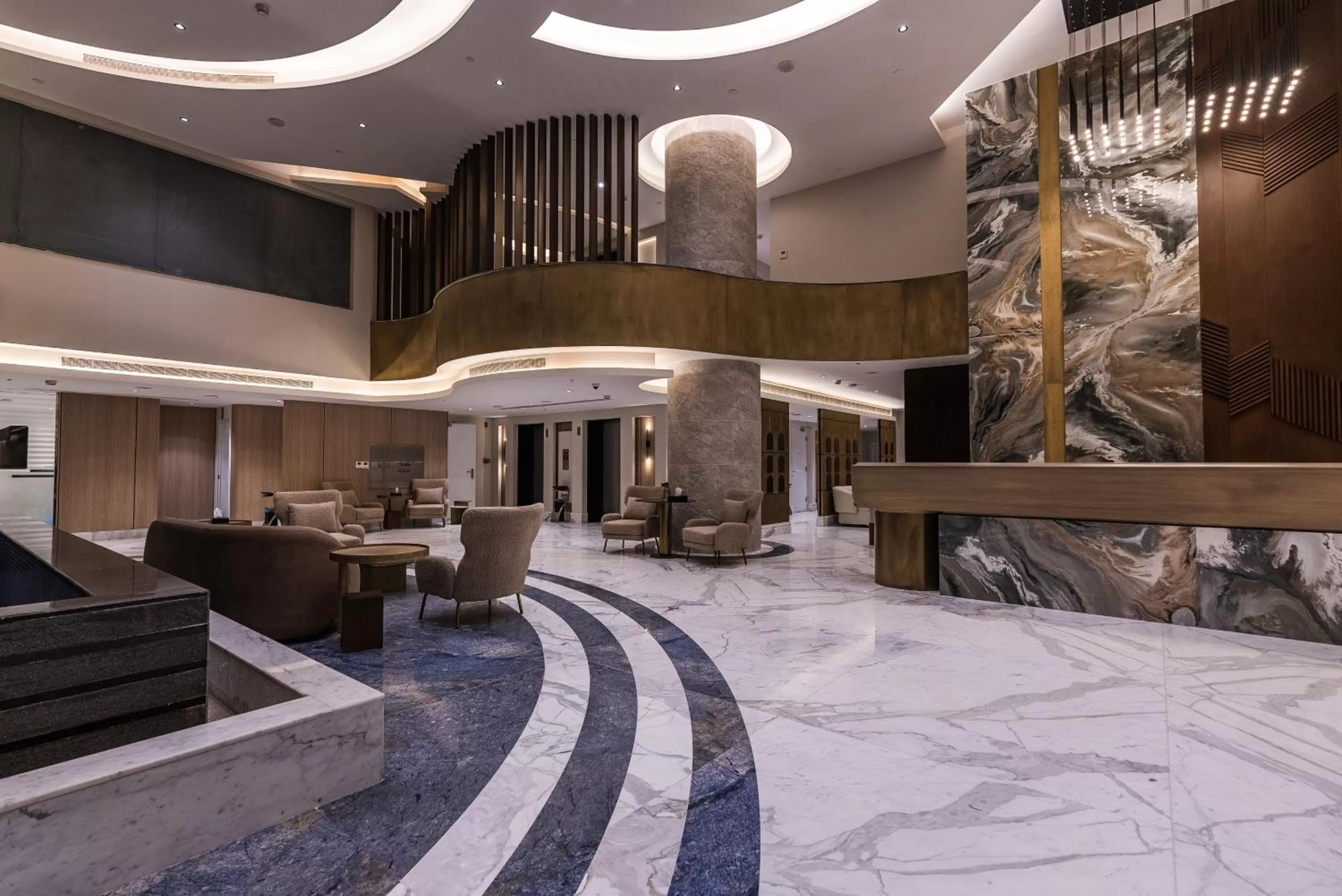 Lobby or reception in Tura Residence Olaya - ترى للشقق المخدومة العليا