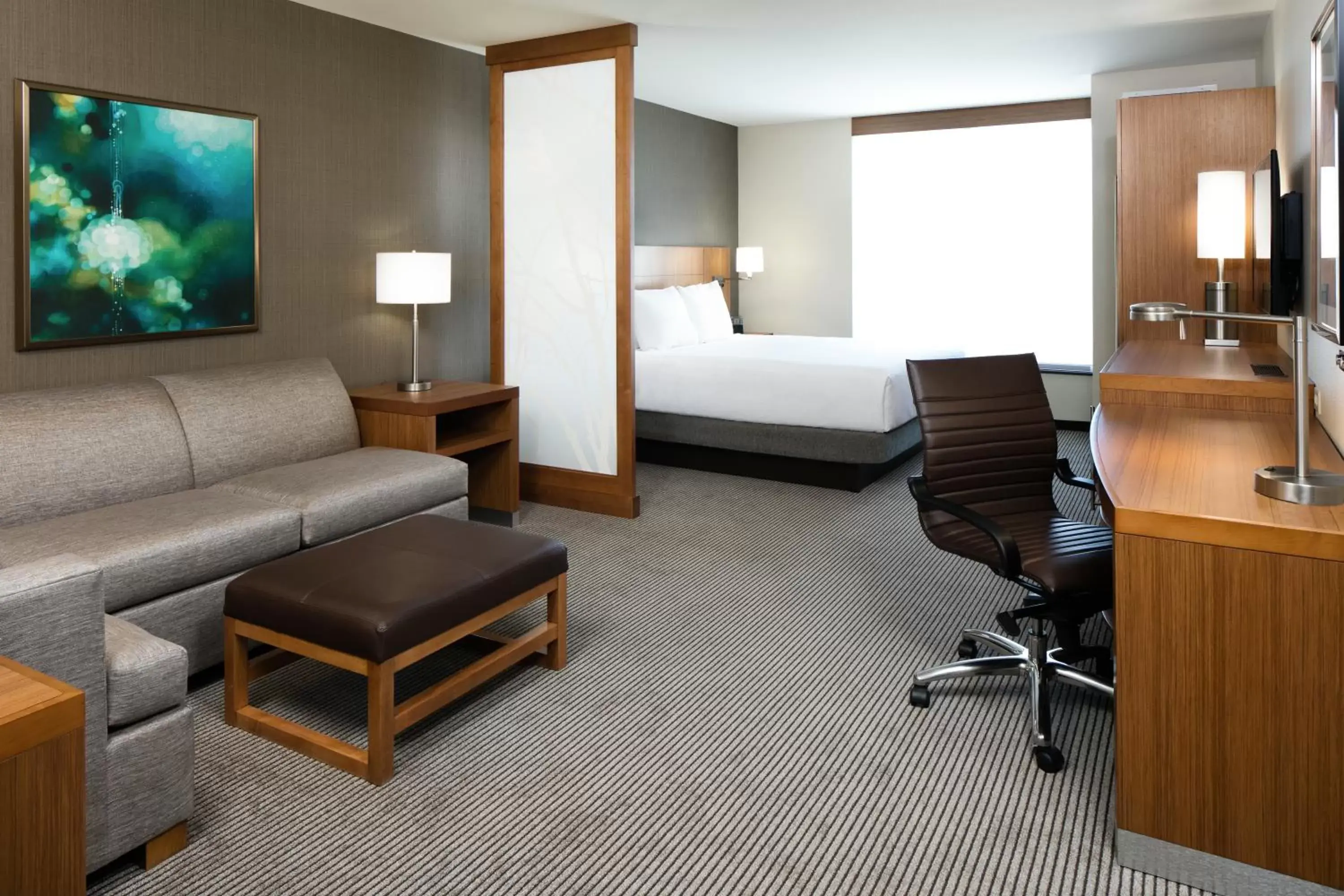 King Room with Sofa Bed and Accessible Tub - Disability Access in Hyatt Place Kansas City Lenexa City Center King Room with Sofa Bed and Accessible Tub - Disability Access in Hyatt Place Kansas City Lenexa City Center