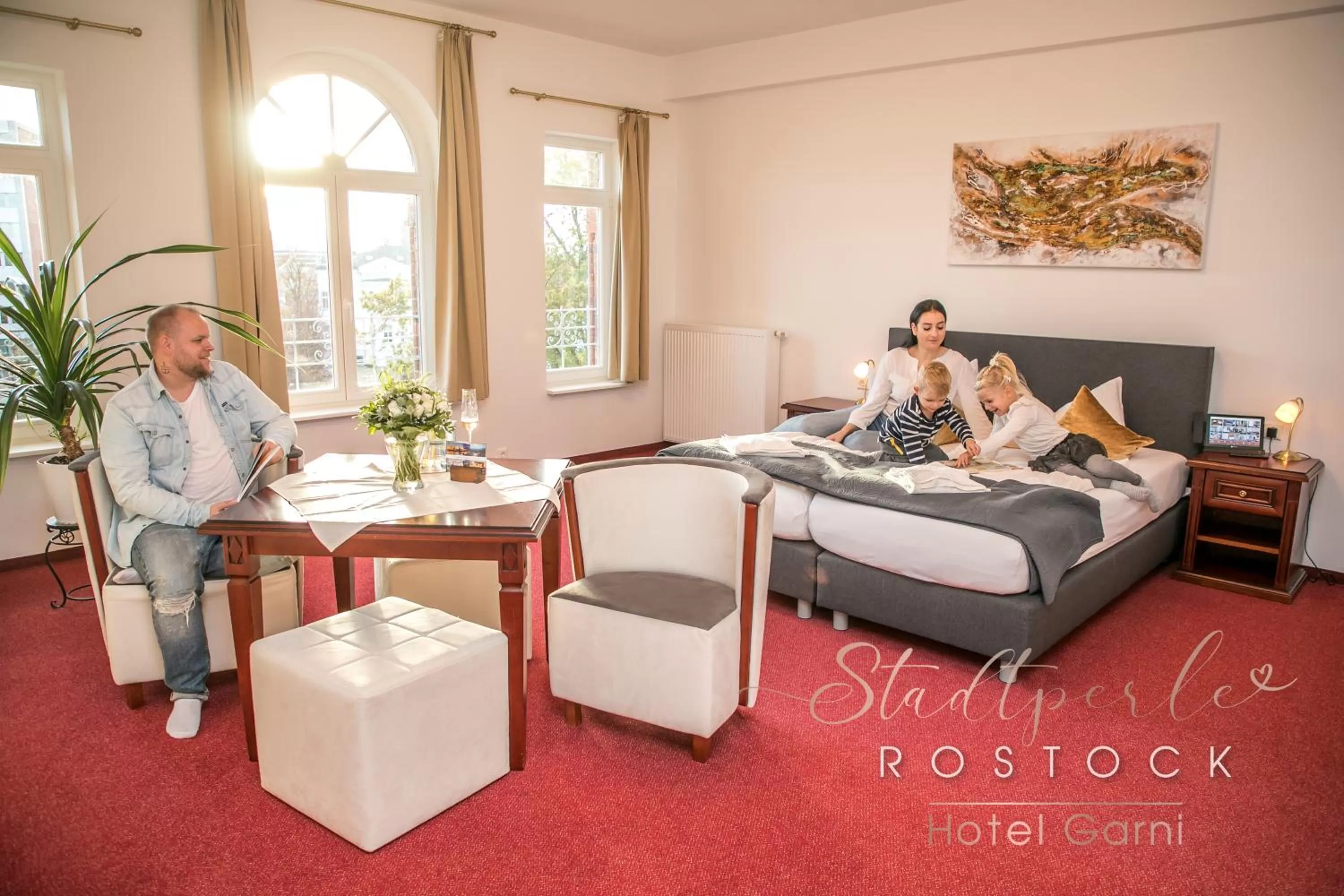 Photo of the whole room, Bed in Stadtperle Rostock