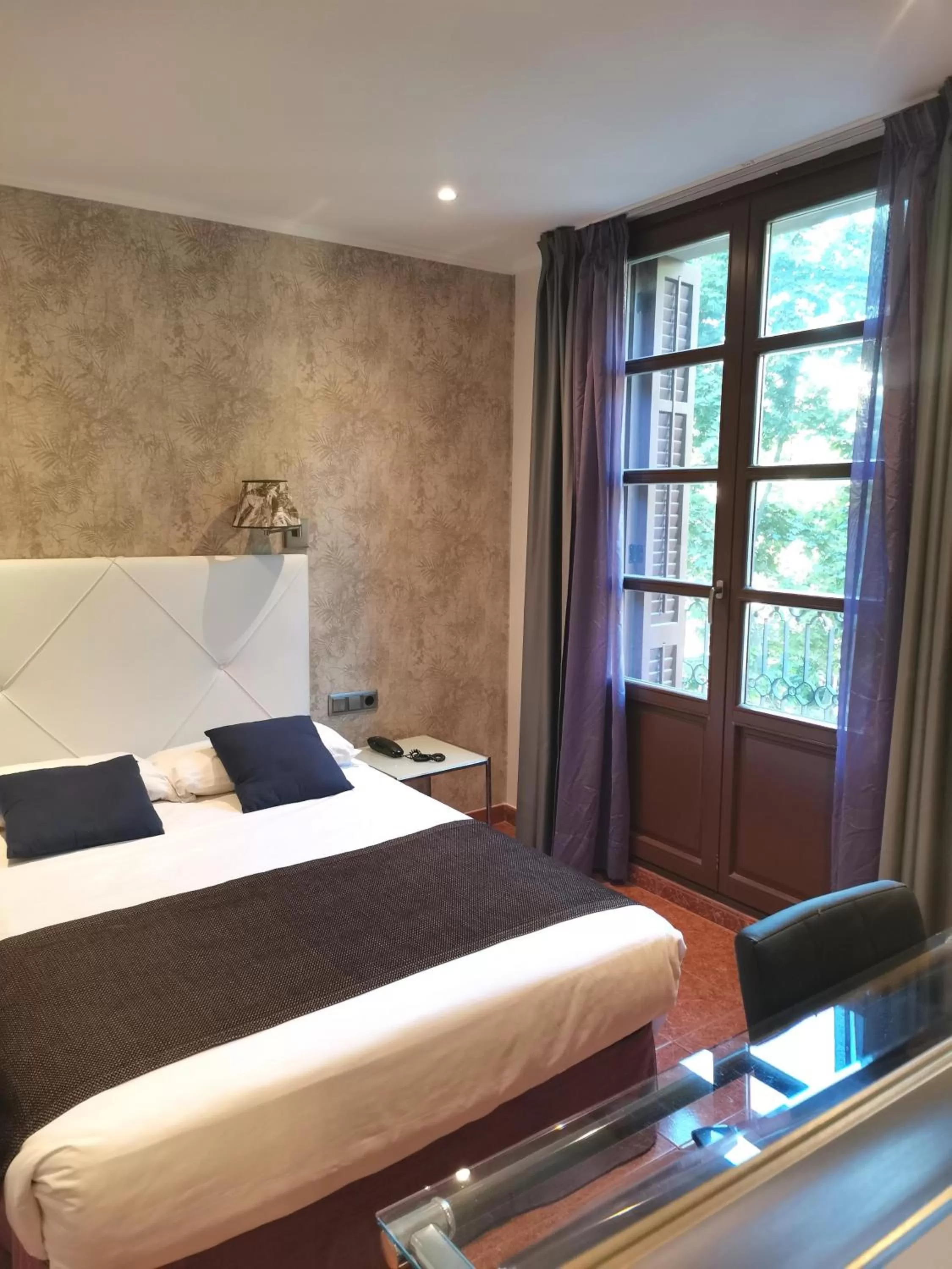 Bed in Hotel Lloret Ramblas