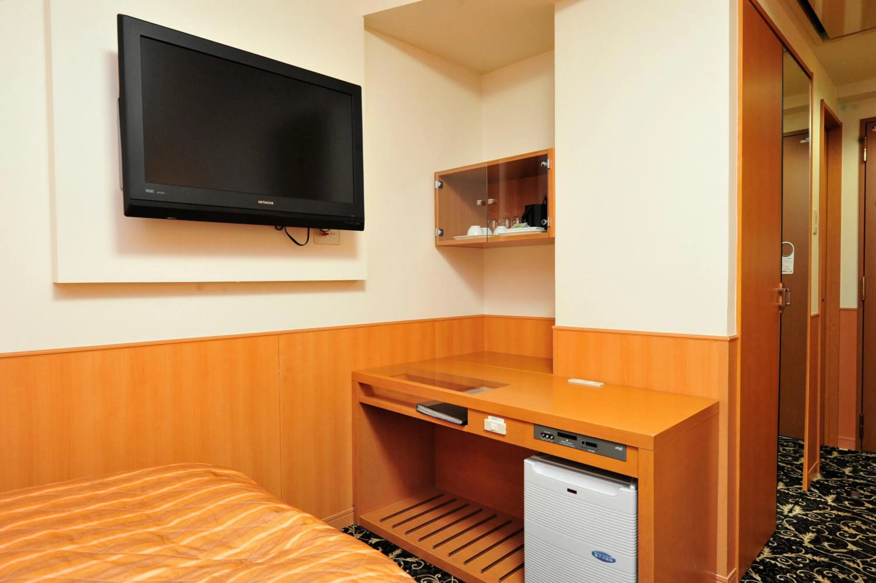 Decorative detail, TV/Entertainment Center in Hotel Paco Kushiro