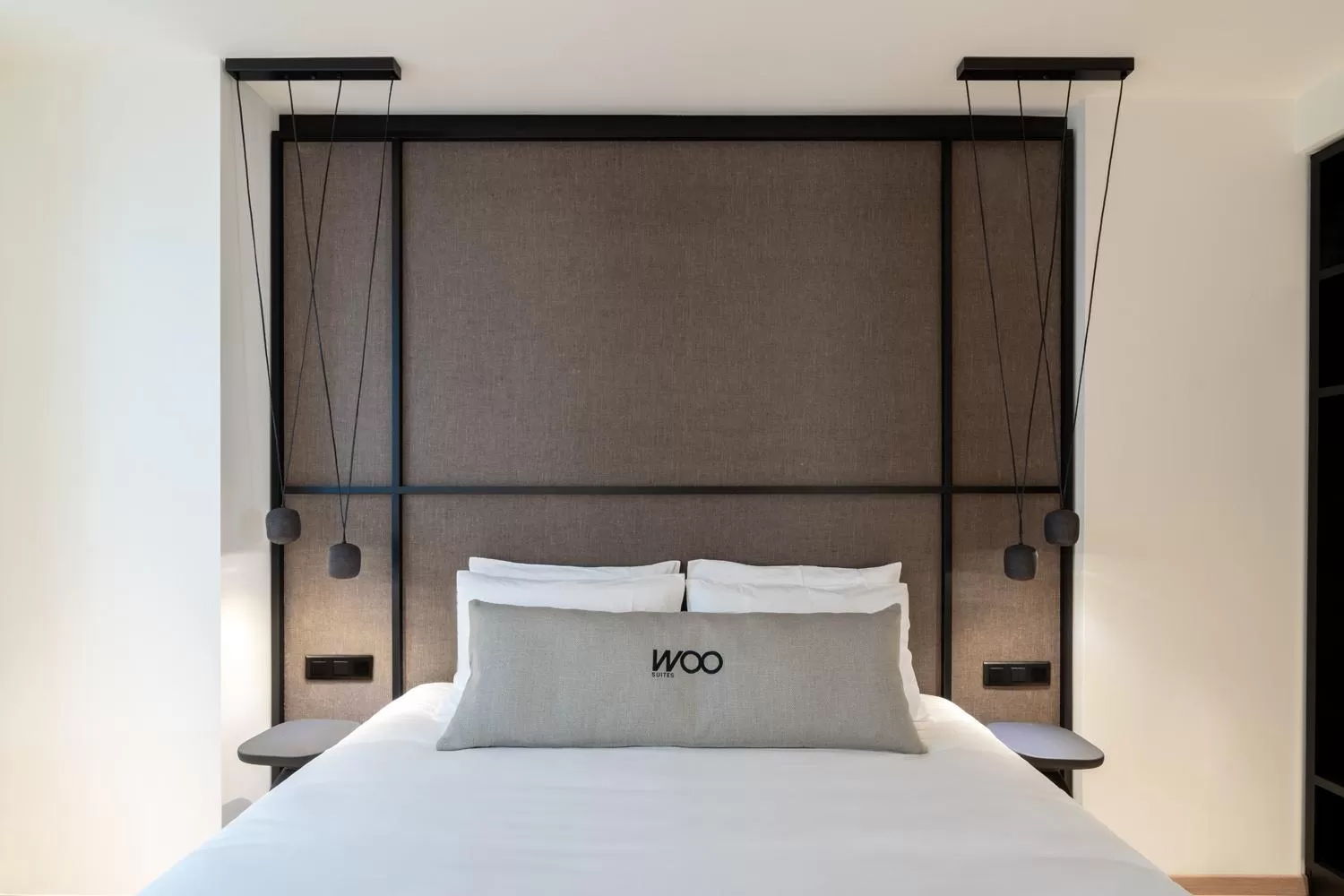 Bed in Athens Woo Suites